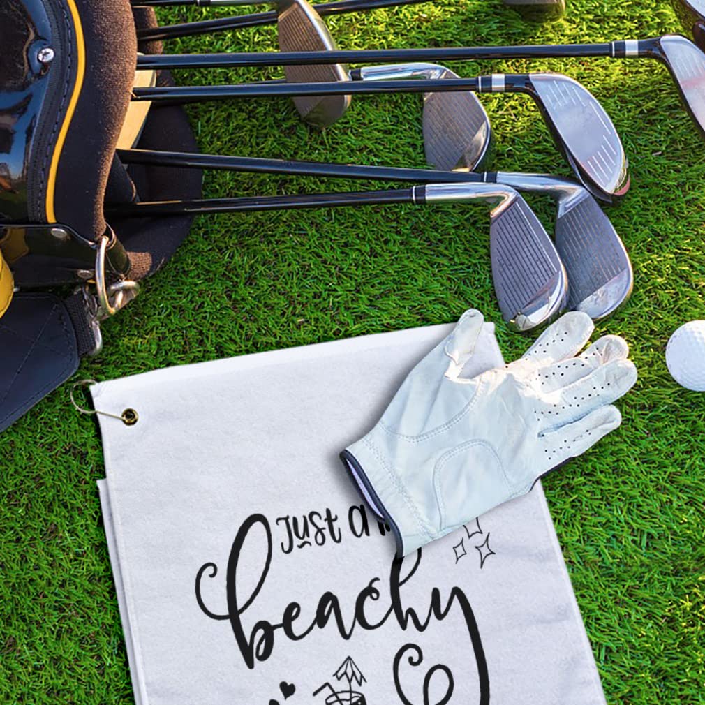 Custom Printed Golf Towel - Personalized Cotton Beach & River Accessories for Golfers | Perfect for Golf Courses, Beach Trips & Outdoor Adventures