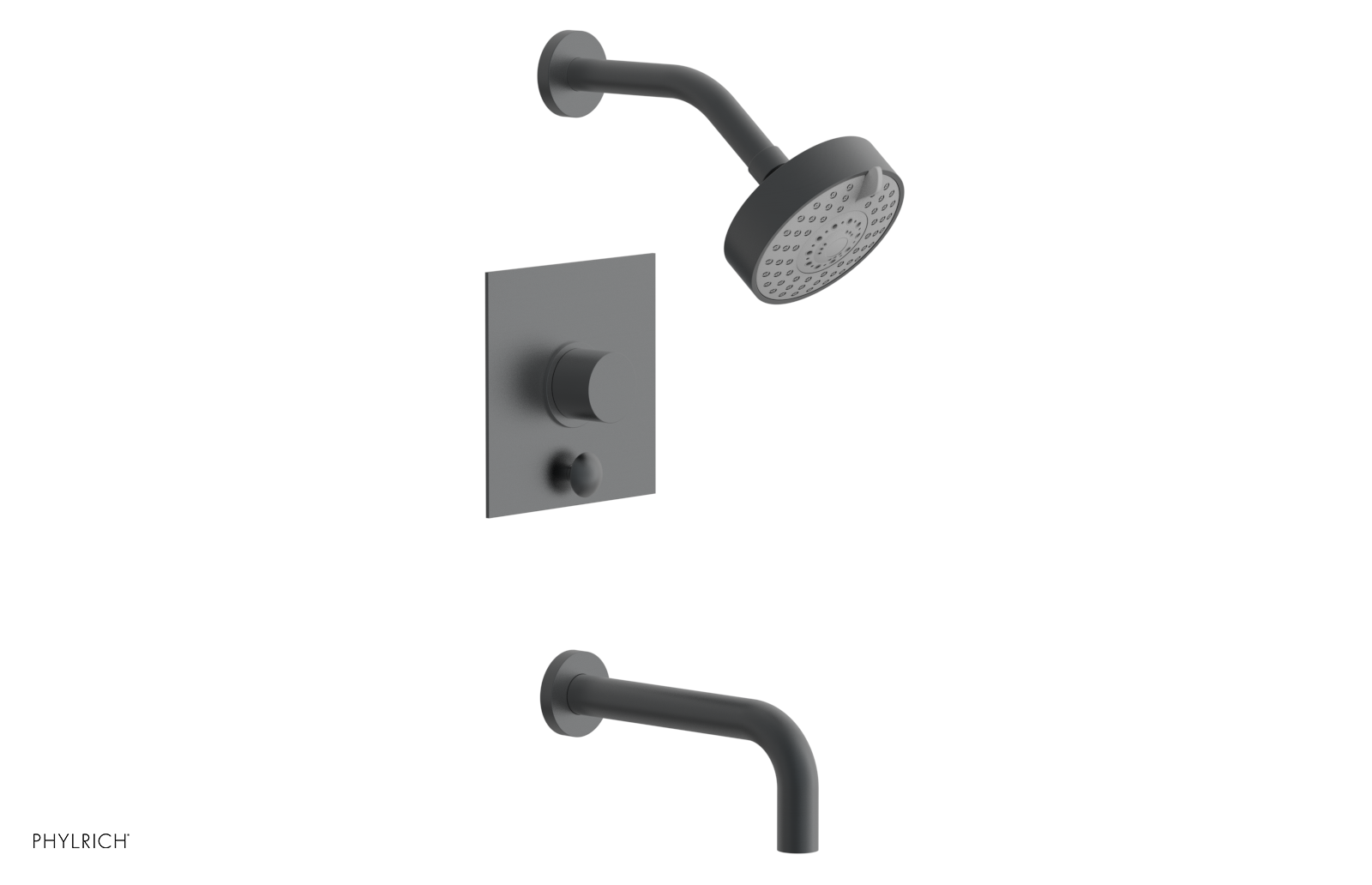 BASIC II Pressure Balance Tub and Shower Faucet Set 230S 27 - Chrome Finish for Bathroom & Shower Installation, Perfect for Modern Home Renovation
