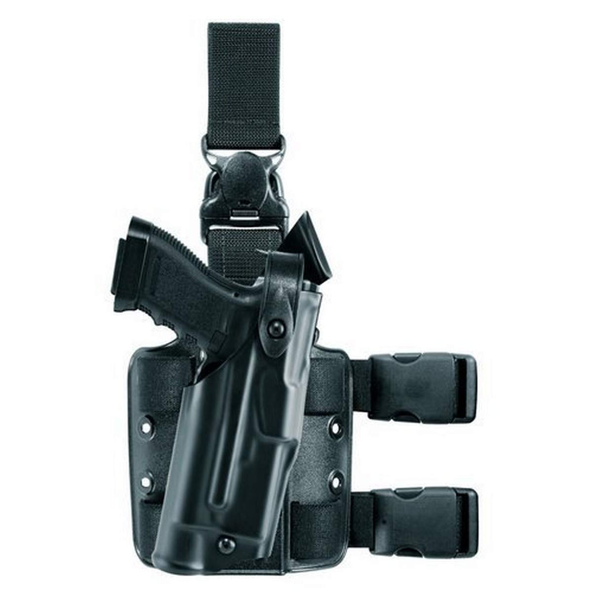 Safariland 6305 ALS Tactical Leg Holster with Detachable Leg Harness for Glock 21 with M3 - Black STX - Perfect for Law Enforcement, Military & Tactical Training