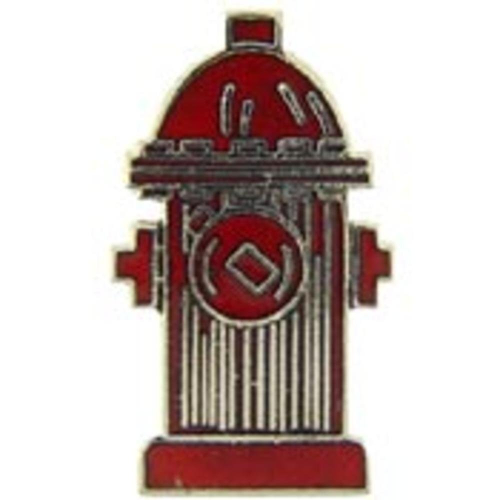 1 Inch Red Fire Hydrant Pin - Heavy Duty Brass Fire Hydrant Cap for Firefighters & Utility Workers - Perfect for Uniform Accessories, Safety Gear & Collector Items