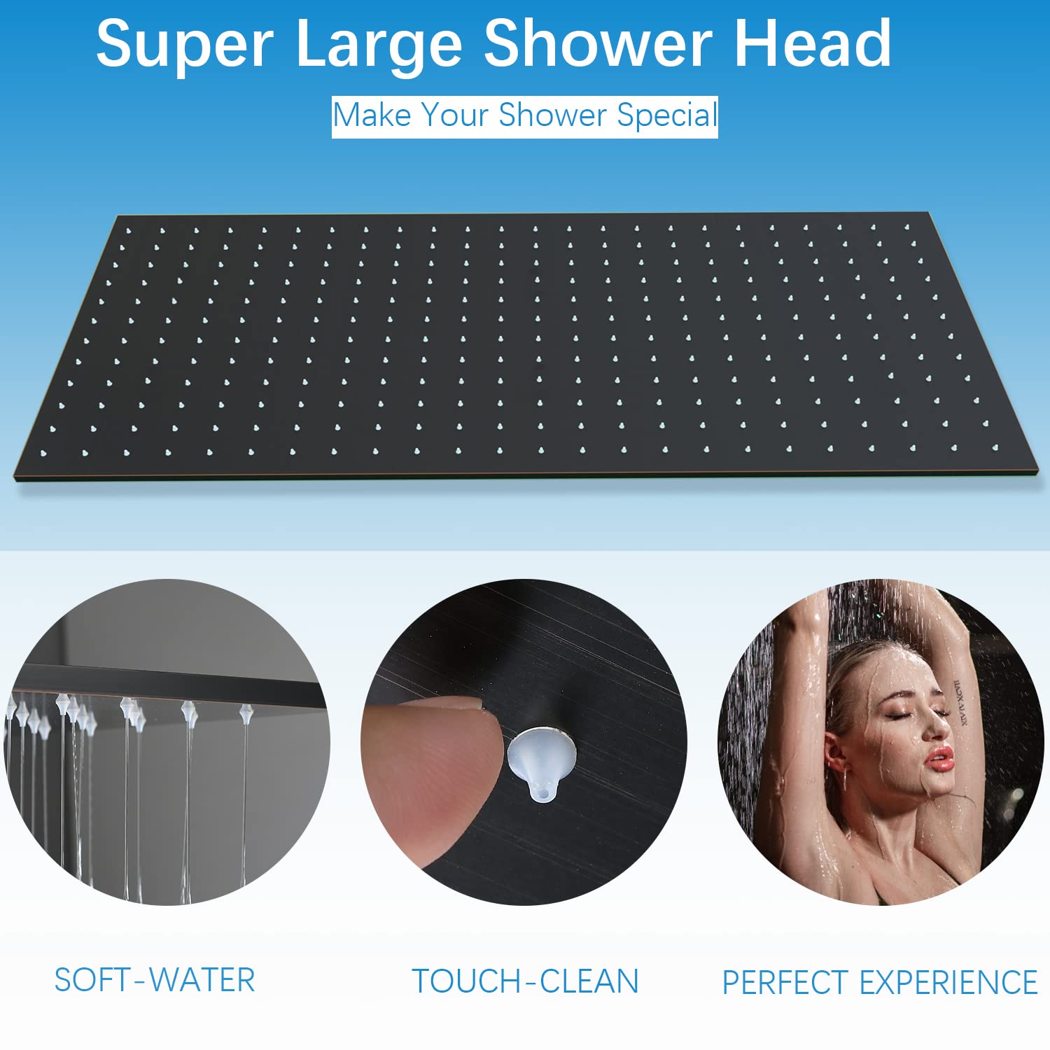 Premium Thermostatic Brass Shower System - Rainfall Shower Head, Body Jets & Handheld Wand in Oil Rubbed Bronze | Luxury Bathroom Upgrade for Spa-Like Experience at Home