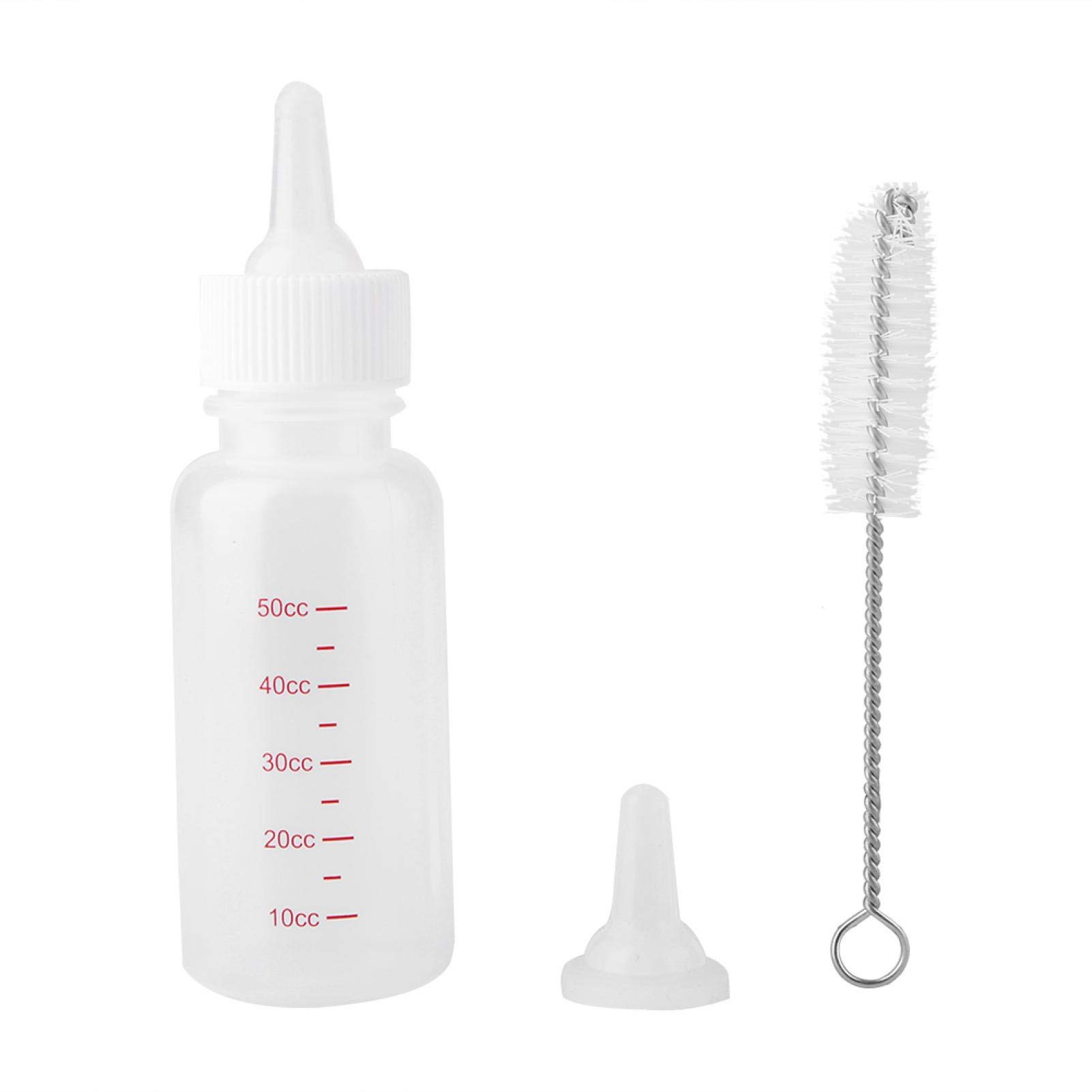 Zerodis Pet Nursing Bottle for Newborn Kittens, Puppies & Small Animals - Milk Feeding Bottle for Dogs, Cats, Rabbits - Perfect for Baby Animal Care & Hand-Rearing at Home