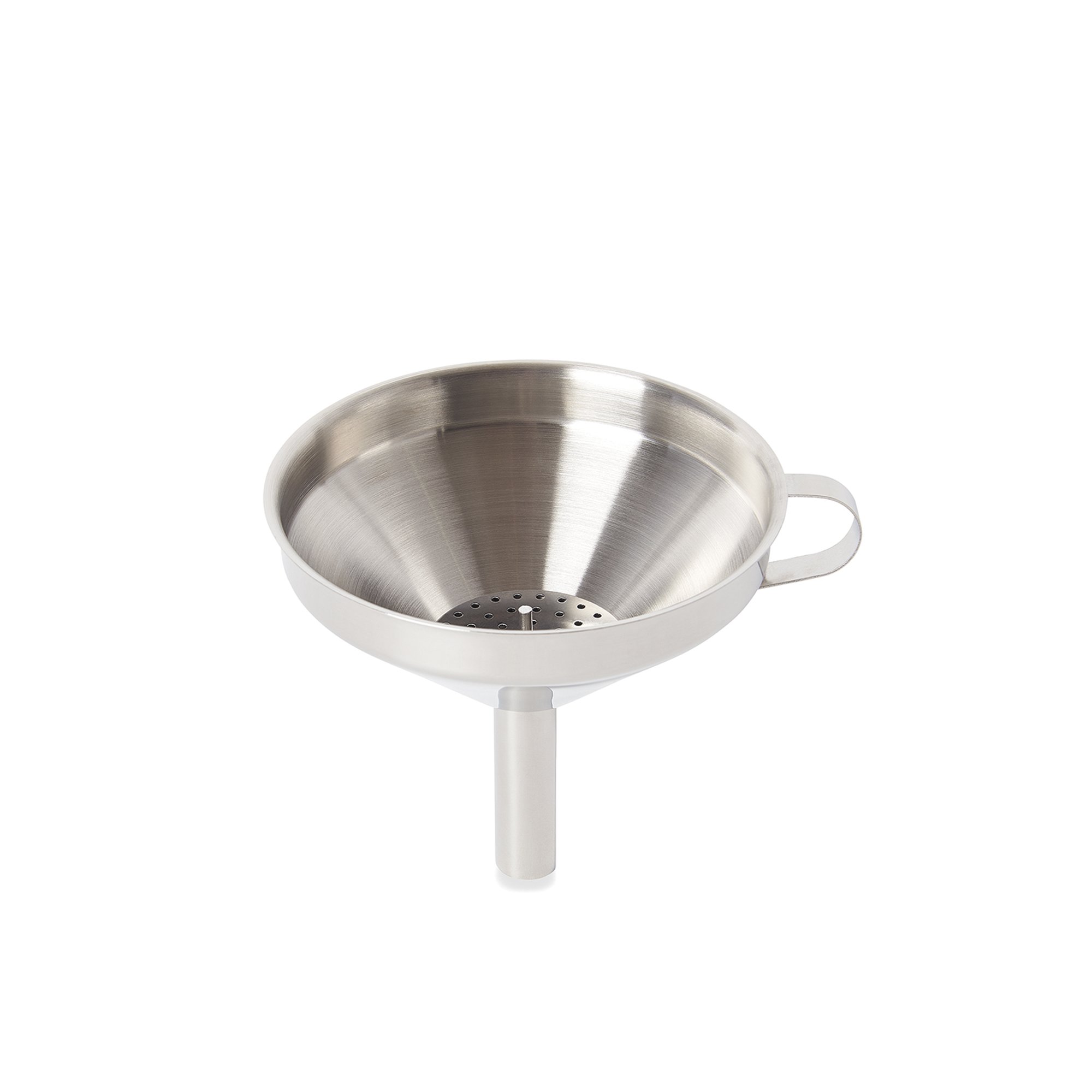 Fox Run Stainless Steel Funnel with Removable Strainer - 5 x 5 x 4.75 Inches - Perfect for Canning, Baking, and Kitchen Liquid Transfer