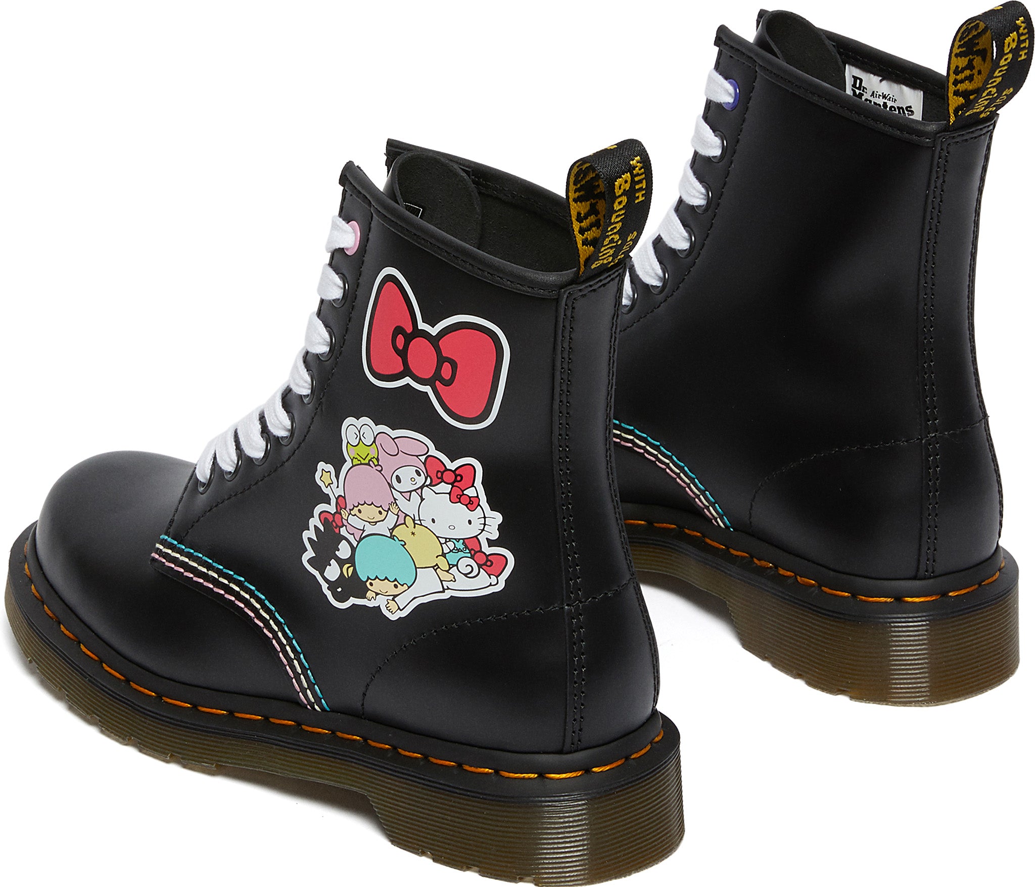 Dr. Martens 1460 Hello Kitty And Friends Smooth Leather Boots for Women | Cute Anime Fashion Footwear | Perfect for Cosplay, Kawaii Outfits & Streetwear
