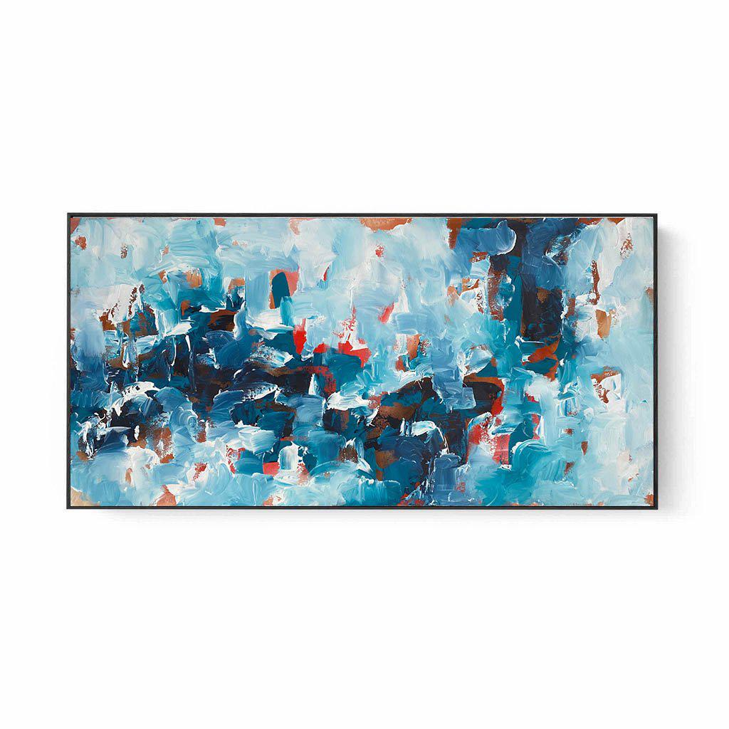 Time Is Lost - 150x76 cm Original Hand Painted Canvas Art - Perfect for Living Room, Bedroom & Office Wall Decor