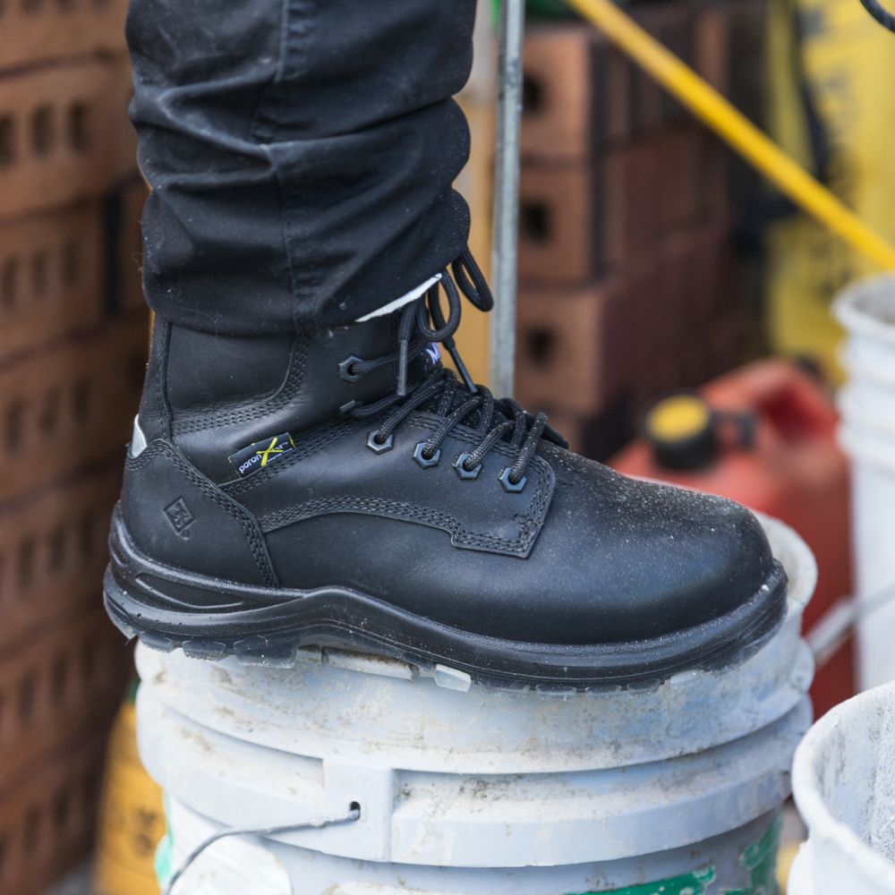 Terra Brenn Women's 8 Composite Toe Work Boots with Metguard - TR0A4NRDBLK Black - Safety Shoes for Construction, Warehouse & Industrial Work