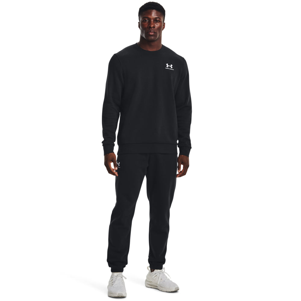Men's Under Armour Icon Fleece Crew Sweatshirt - Soft & Breathable Cotton Blend for Casual Wear, Gym & Outdoor Activities