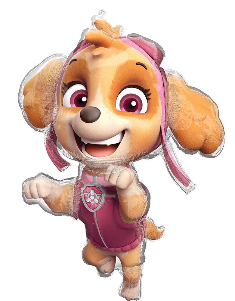 Anagram Paw Patrol Skye 4th Birthday Party Balloon Bouquet Decorations - Perfect for Kids Birthday Parties, Themed Decor & Celebration Balloon Arrangements