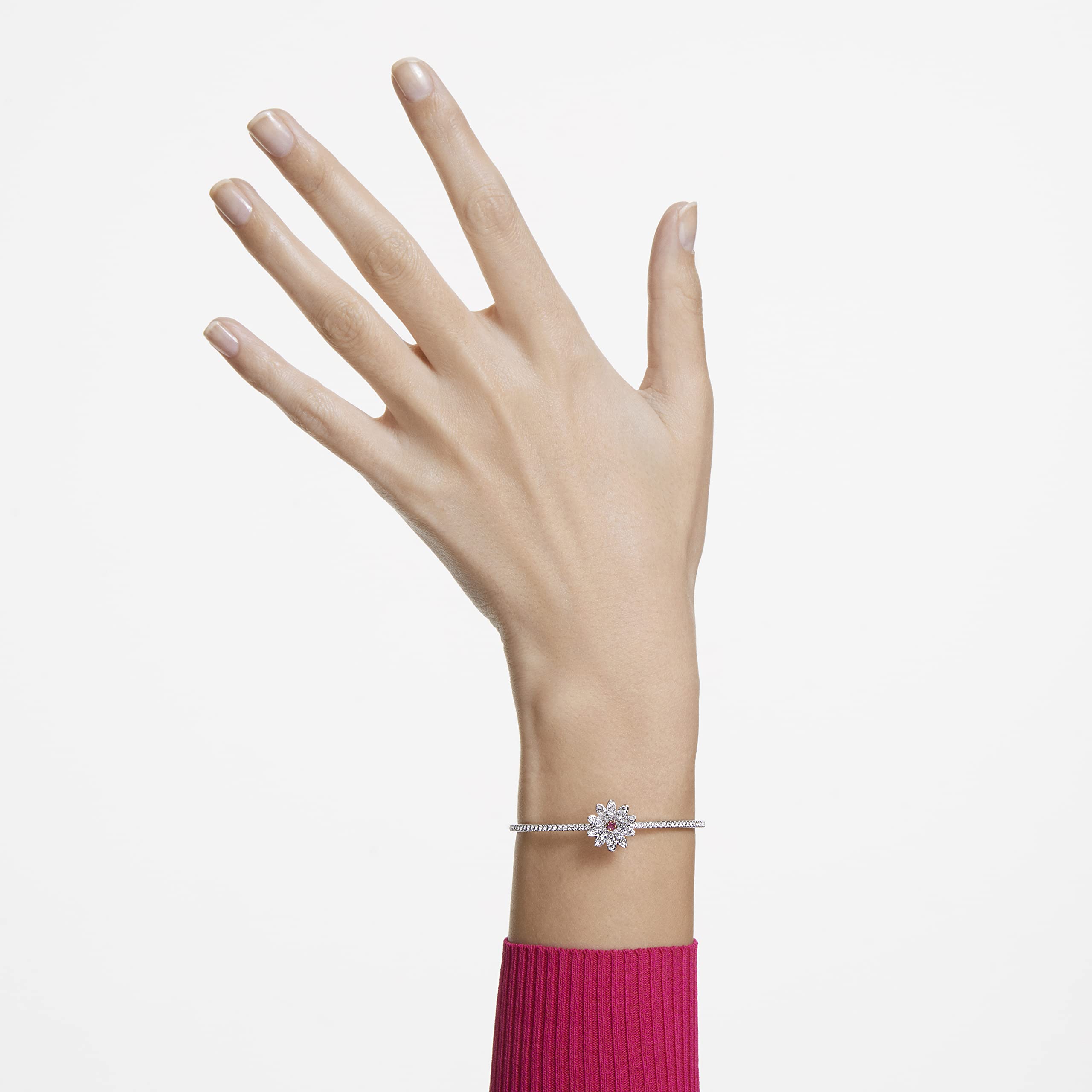 Swarovski Eternal Flower Jewelry Collection - Elegant Bangle Bracelets, Dangle Earrings & Pendant Necklaces for Women | Perfect for Weddings, Anniversaries & Special Occasions