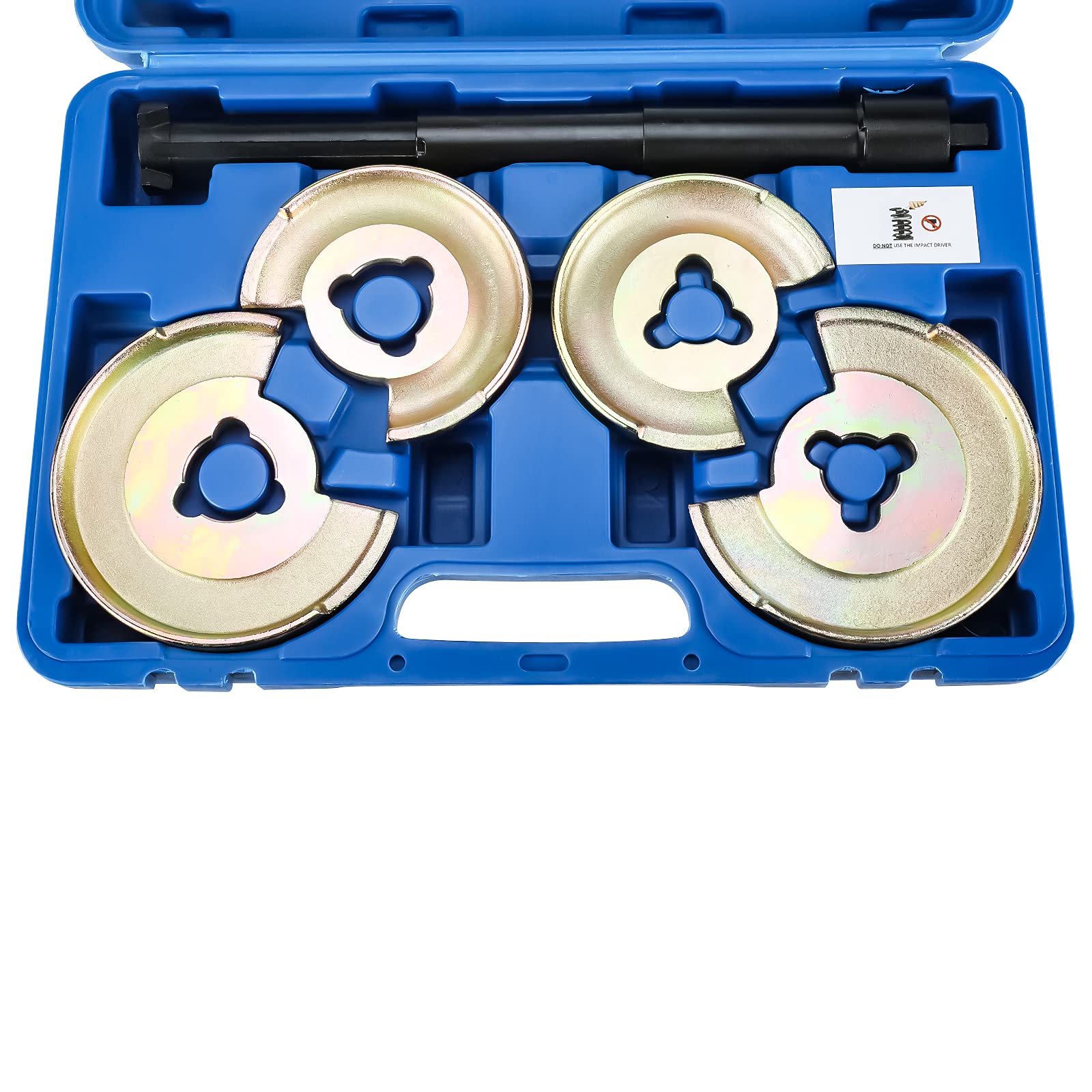 KUNTEC Front & Rear Axle Coil Spring Compressor Tool - Heavy Duty Suspension Spring Compressor Kit for Mercedes Benz - Perfect for DIY Car Repair & Auto Maintenance