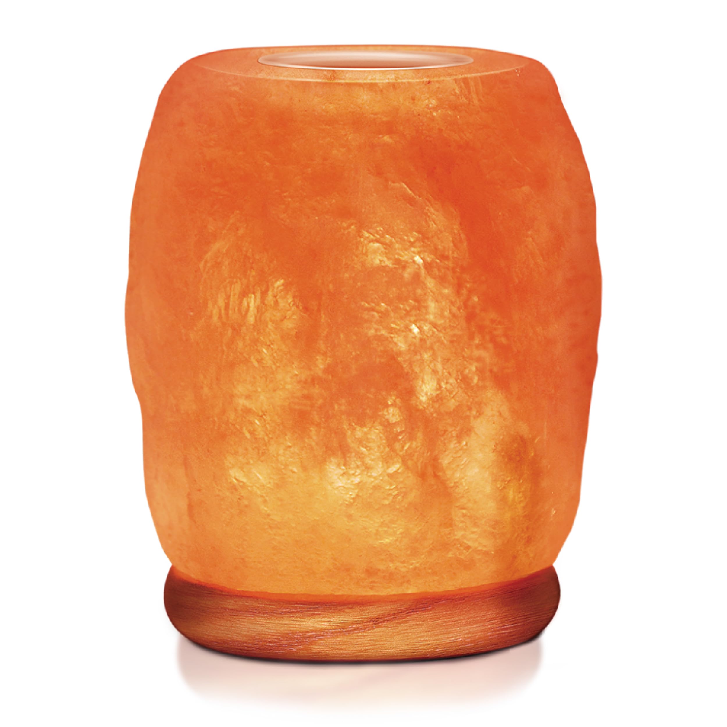 Himalayan Glow Natural Salt Lamp with Essential Oil Diffuser & USB Charging - Warm Amber LED Night Light for Home, Office, Bedroom, Yoga & Meditation Room - Perfect for Relaxation, Stress Relief & Aromatherapy