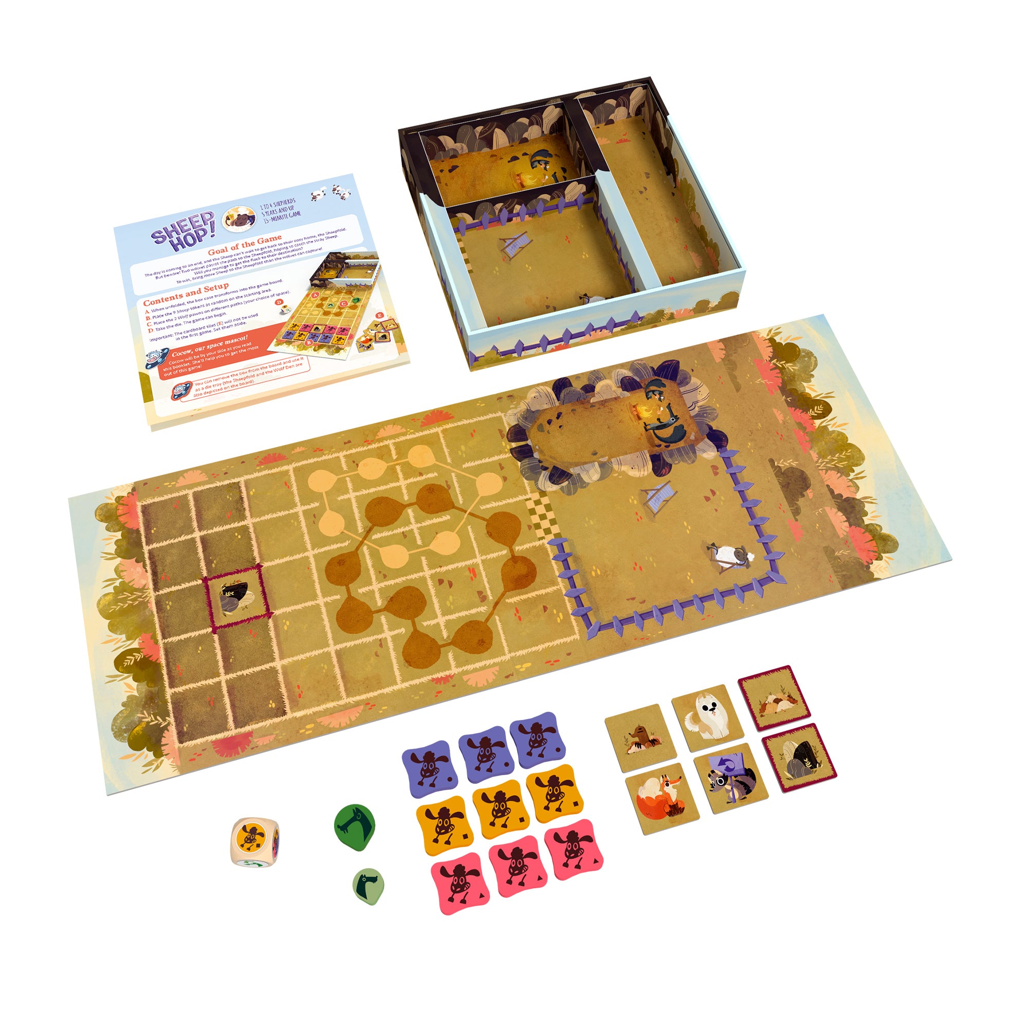 Sheep Hop Multilingual Board Game - Fun Family & Party Game for Kids & Adults - Perfect for Game Nights, Birthday Parties & Classroom Activities