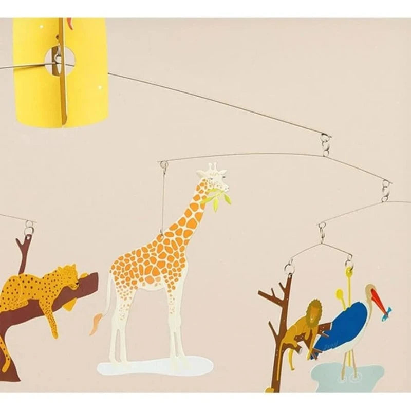 African Savannah Themed Baby Mobile - Handmade Nursery Decor for Boys & Girls | Perfect for Cribs, Playrooms & Baby Showers