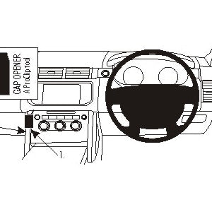ClicOn No Holes Angled Dash Mount for Land Rover Range Rover (2013-2021) - Secure Phone Holder for Off-Road Adventures & Daily Commutes