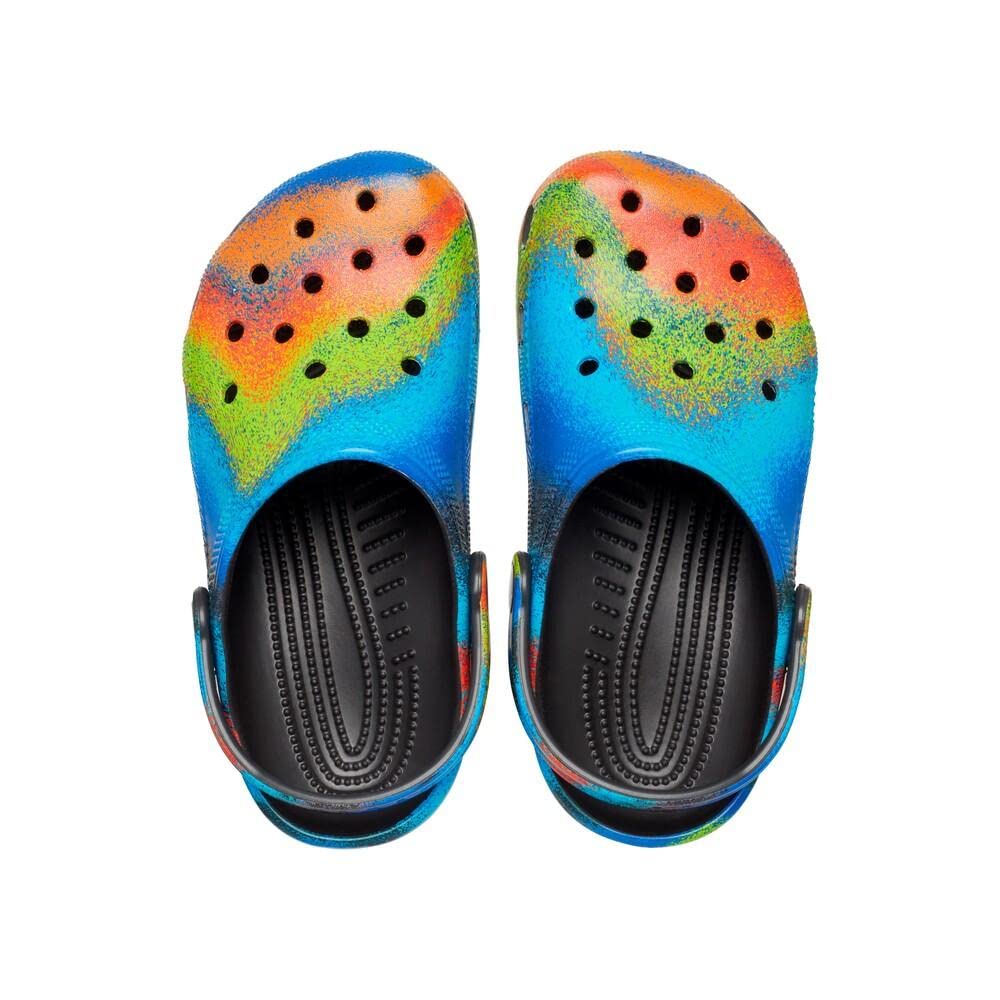 Crocs Kids' Classic Tie Dye Clogs - Waterproof & Comfortable Shoes for Boys & Girls (Infant/Toddler/Little Kid/Big Kid) - Perfect for Beach, Pool & Outdoor Play