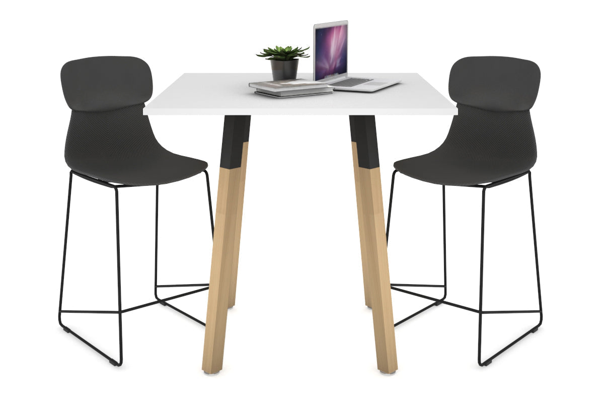 Solid Wood Square Coffee Table with Quadro Countertop - 31.5