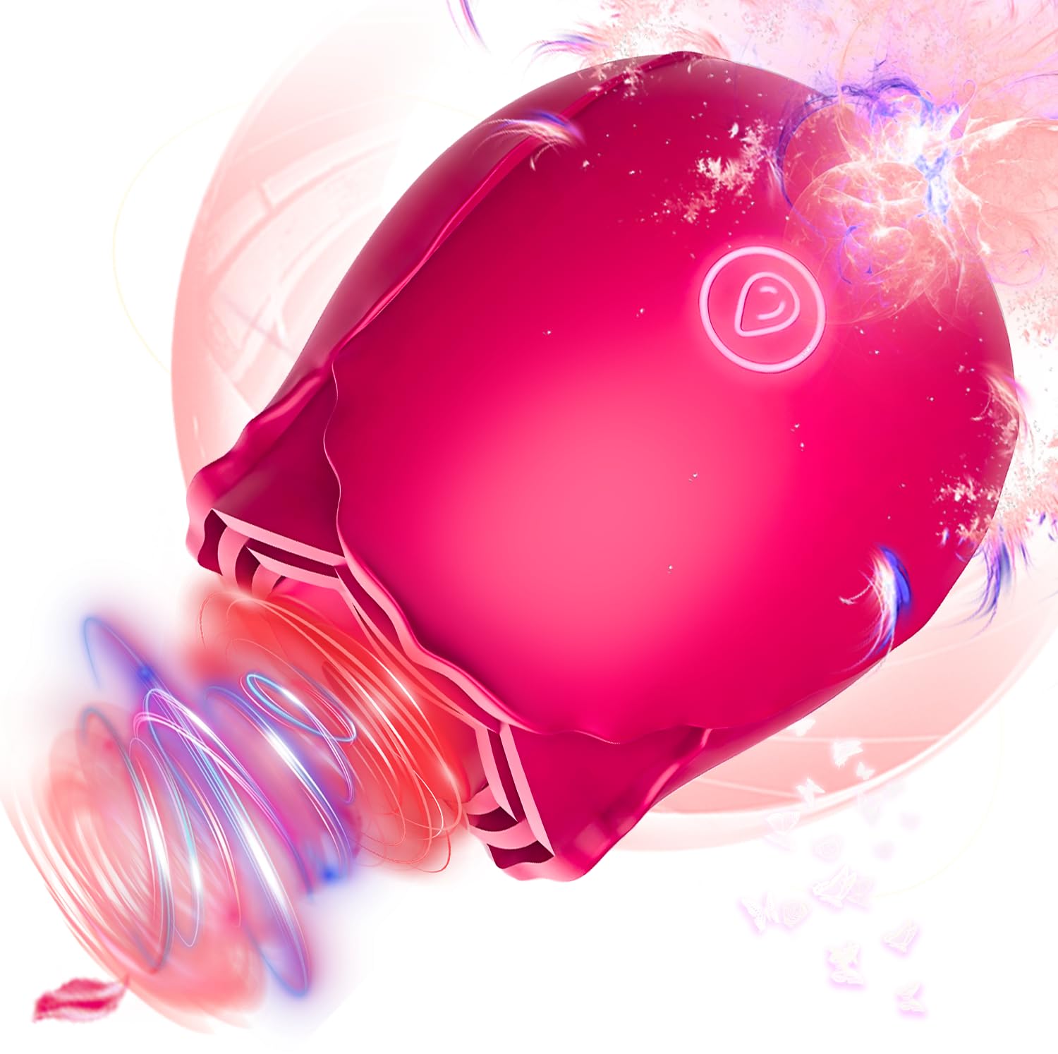 Rose Vibrators for Women - 10 Speed Magnetic Rose Toy with Flower Shape, Waterproof & Rechargeable - Perfect for Couples Play, Solo Pleasure & Sensual Massage