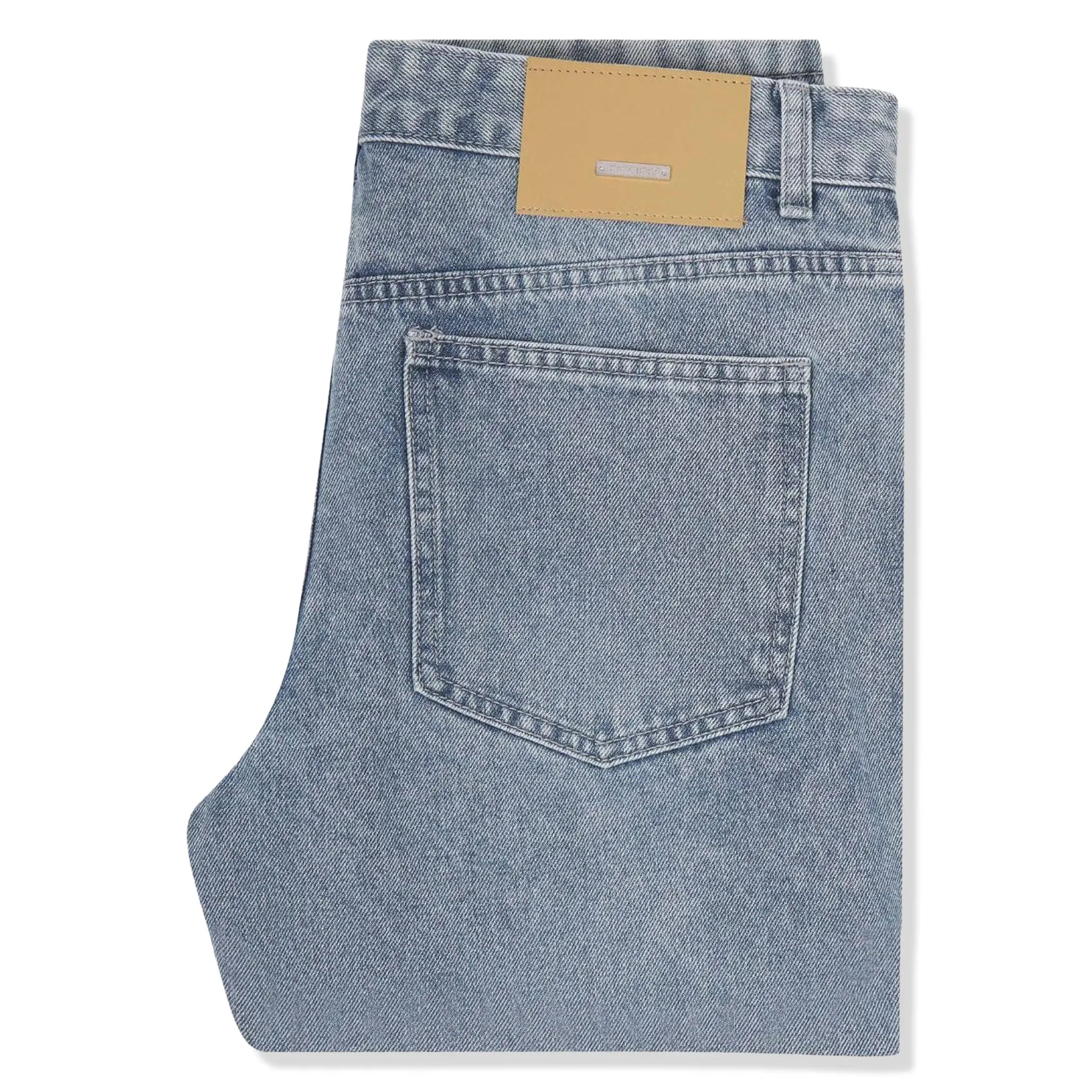 Belier Women's Straight Leg Jeans - Classic Washed Blue Denim Pants for Casual Wear & Everyday Outfits