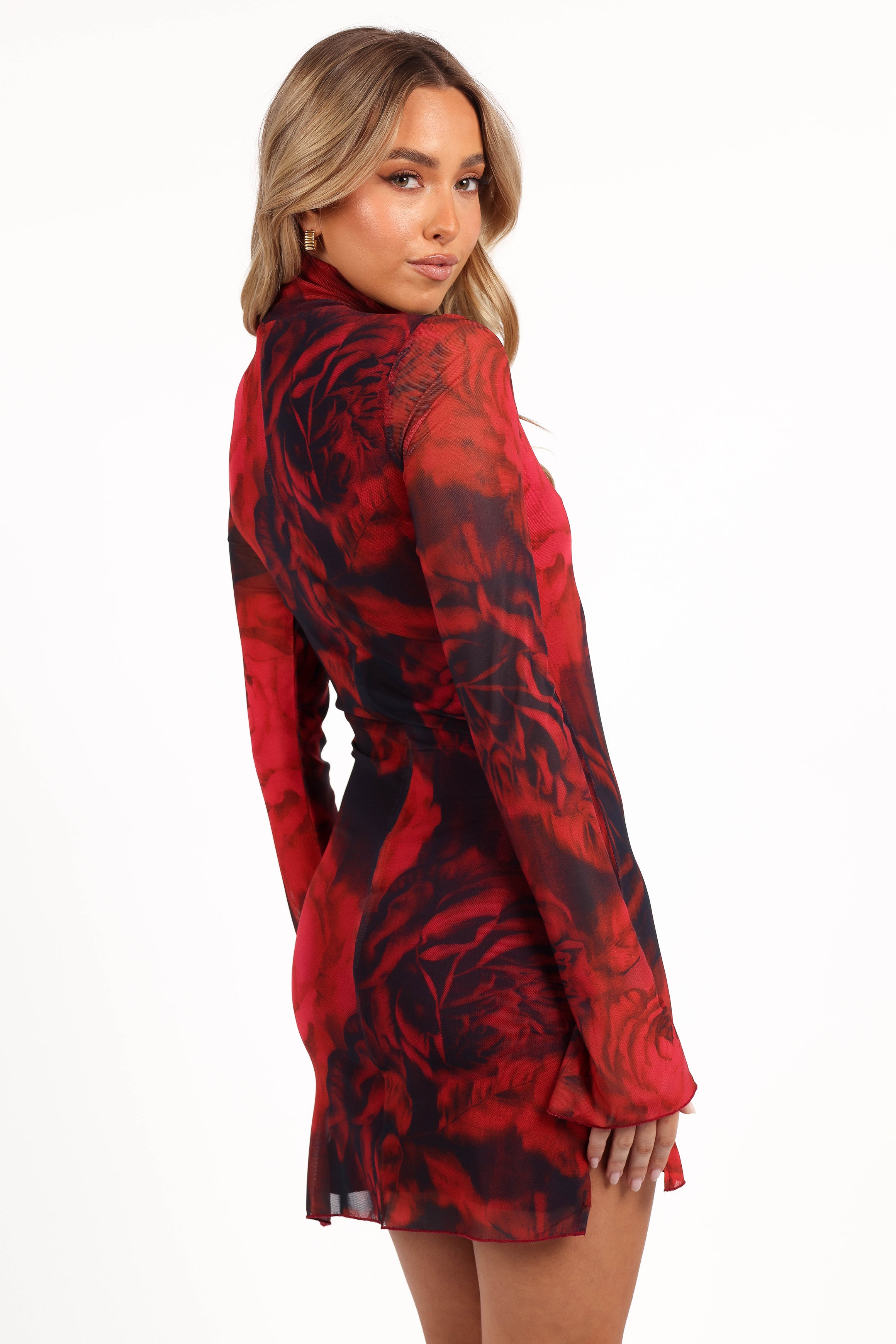 Jordi Mini Dress - Floral Rose Print Summer Dress for Women | Casual & Party Wear | Perfect for Beach, Date Night & Special Occasions