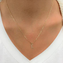 14K Gold Diamond Initial Paperclip Necklace - Personalized Name Letter Jewelry for Women, Gift for Her - Perfect for Birthdays, Anniversaries & Everyday Elegance