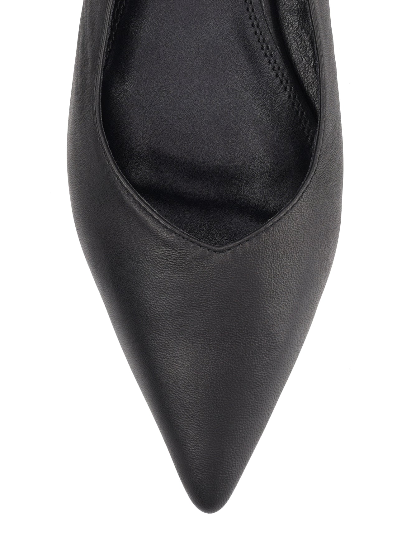 Lorie Slingback Flats - Black Leather Women's Comfortable Dress Shoes for Work, Party & Everyday Wear