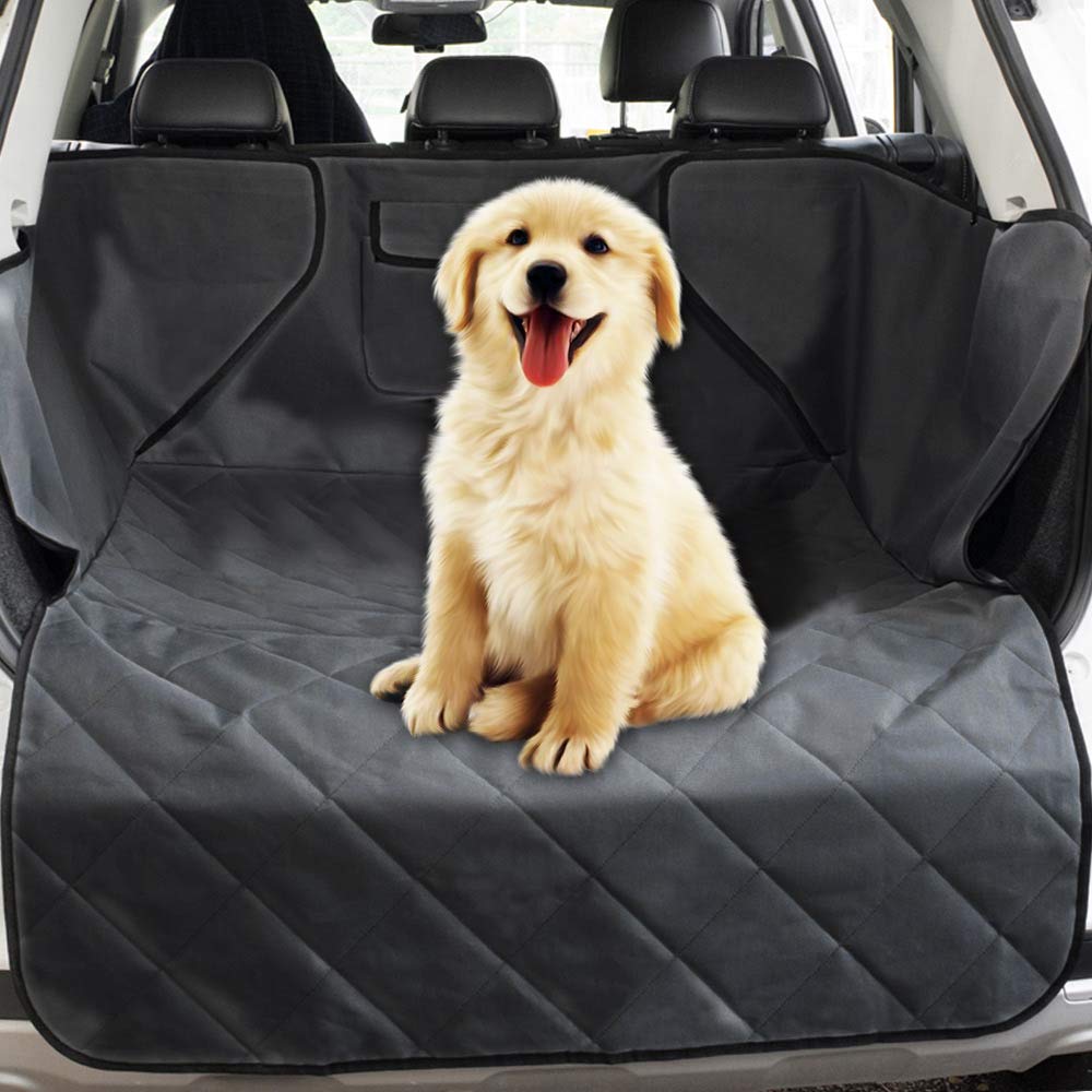 MACHSWON Waterproof SUV Trunk Liner & Seat Cover - Durable Cargo Mat for Pet Dogs & Cats - Non-Slip Car Boot Protector for Travel, Camping & Daily Use