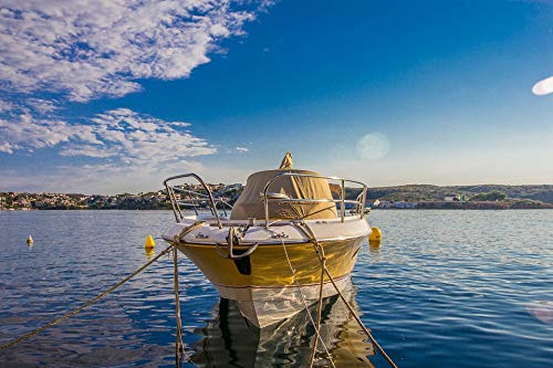 20x30 Inch Laminated Nature Landscape Poster - Vibrant Minorca Spain Water Scenery Wall Art for Living Room, Bedroom & Office Decor