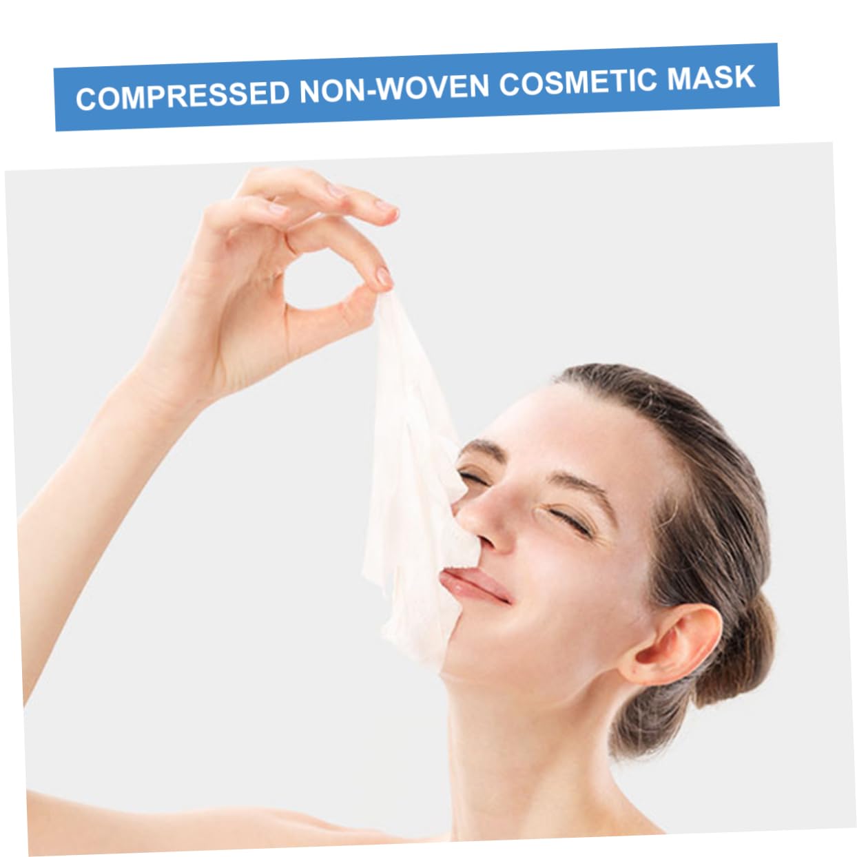100pcs Compressed Face Masks for Women - DIY Skincare & Makeup Removal - Travel & Home Use