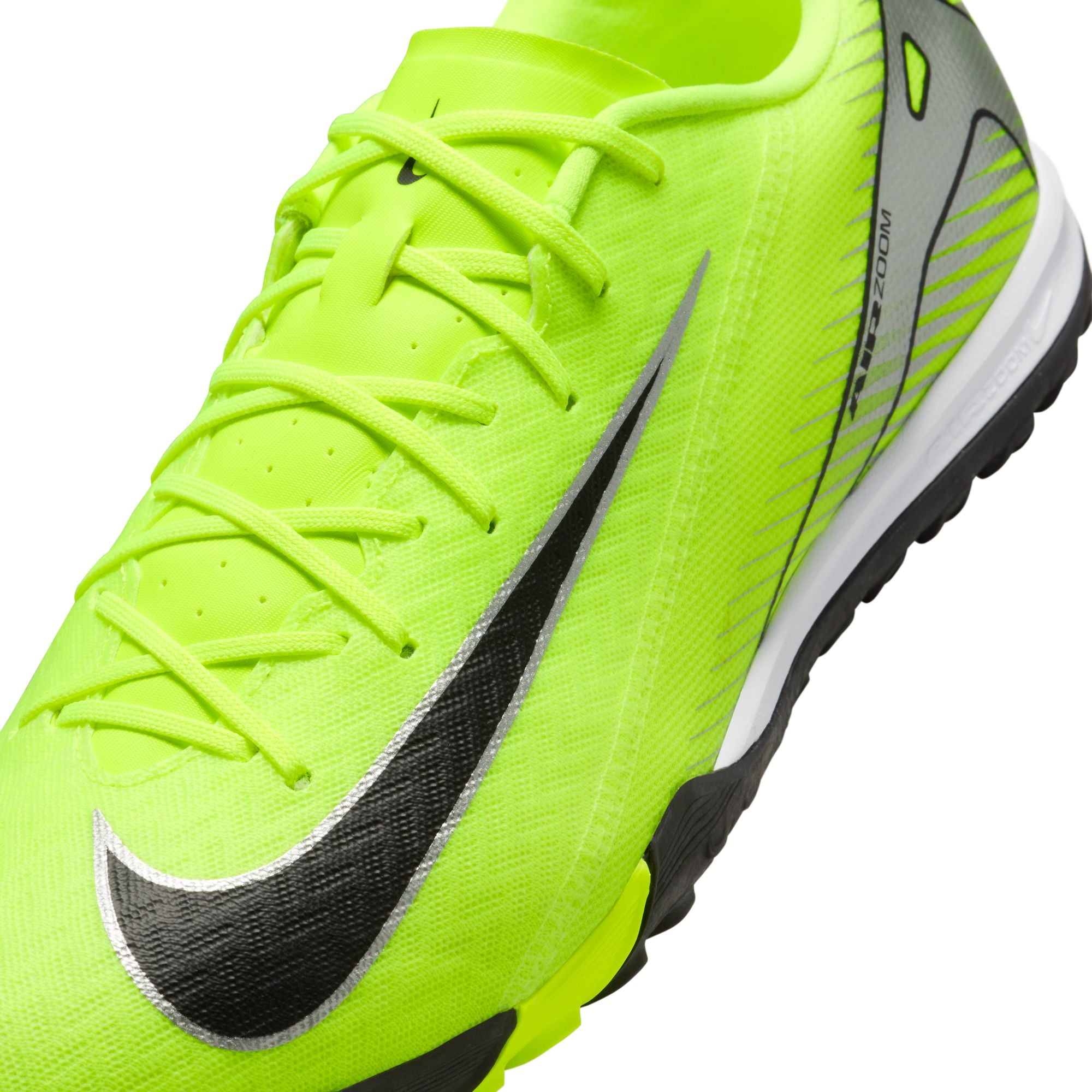 Nike Mercurial Vapor 16 Academy TF Turf Soccer Shoes for Men - Volt/Black - Lightweight Football Cleats for Artificial Grass - Perfect for Training & Matches
