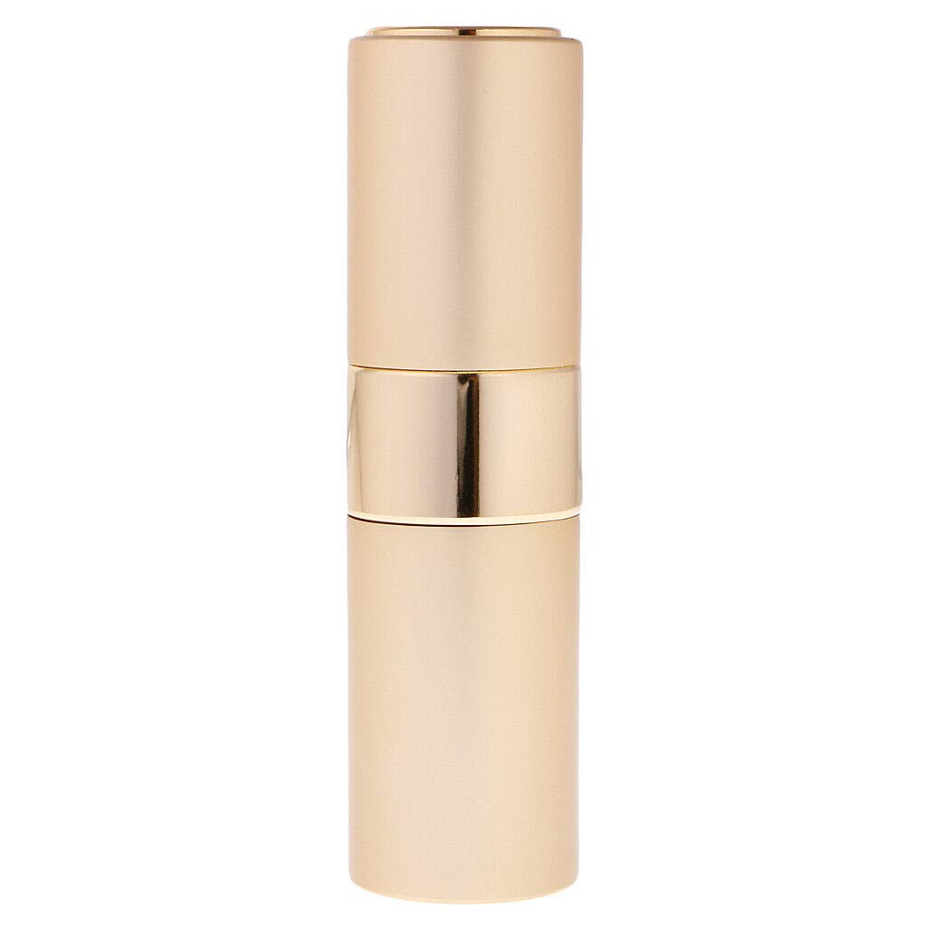 15ml Travel Perfume Atomizer Bottle with Pump Spray - Portable Cosmetic Refillable Diffuser for Women & Men - Perfect for Gym, Travel, and On-the-Go Fragrance Touch Ups (Yellow)