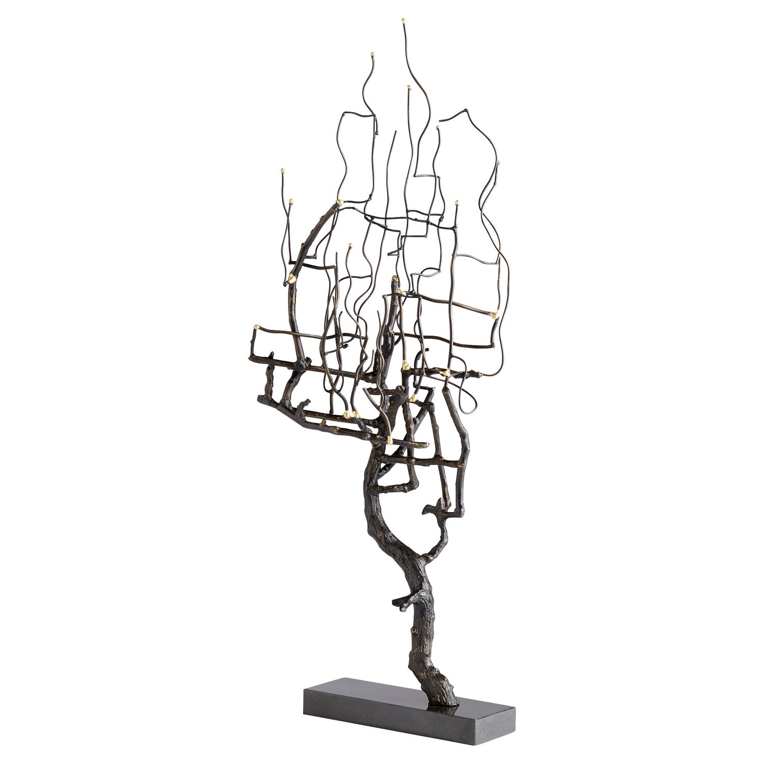 Cyan Design 11241 Wilting Brass Sculpture - Elegant Home Decor for Living Room, Office & Garden