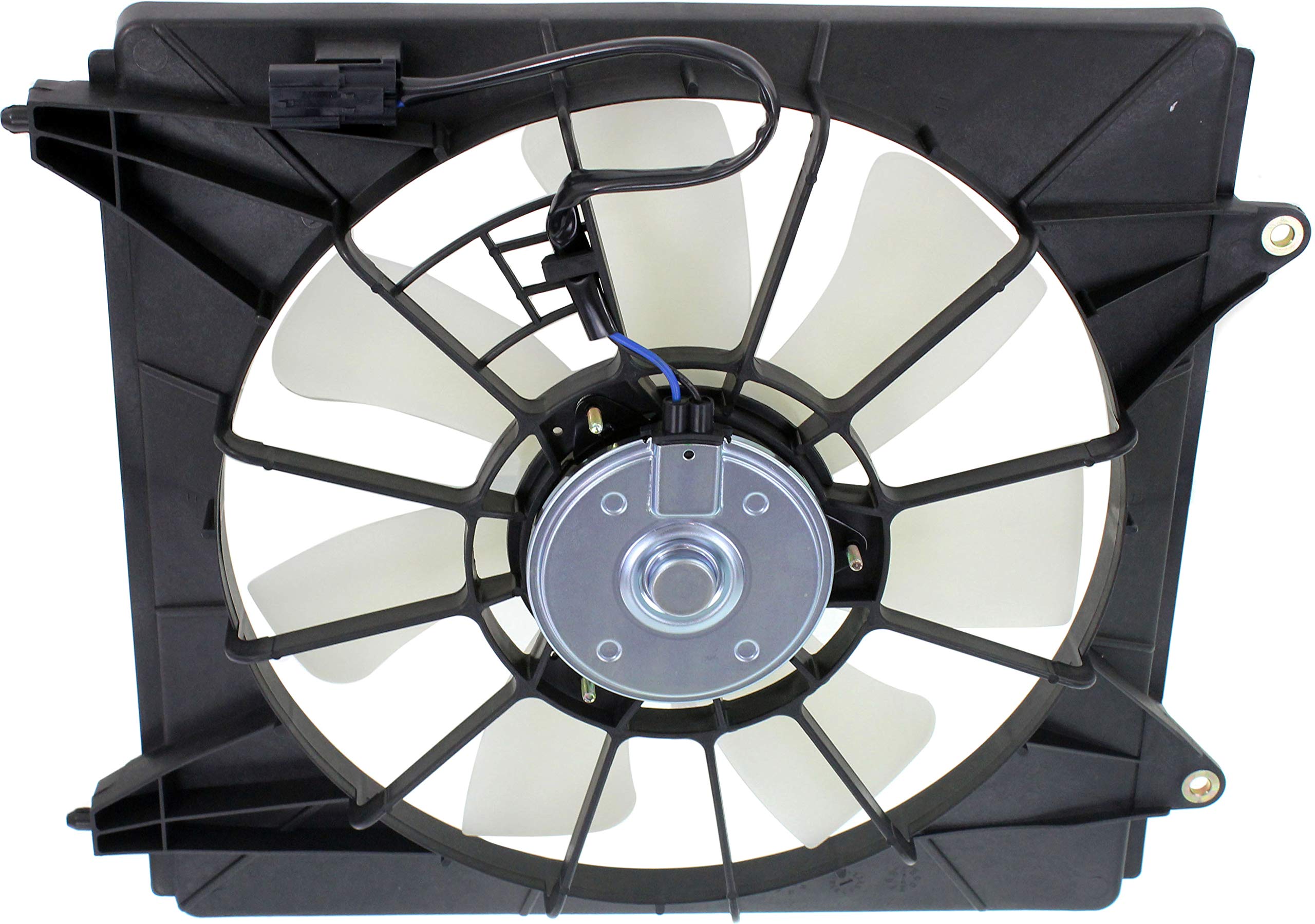 Go-Parts Denso A/C Condenser Fan Assembly - Compatible with Honda Accord 2008-2012 & Acura TSX 2009-2014 (Right Passenger Side, 4 Cylinder Engine) - Direct Replacement for Coupe/Sedan/Wagon Models - Perfect for AC System Repair & Summer Cooling Maintenance