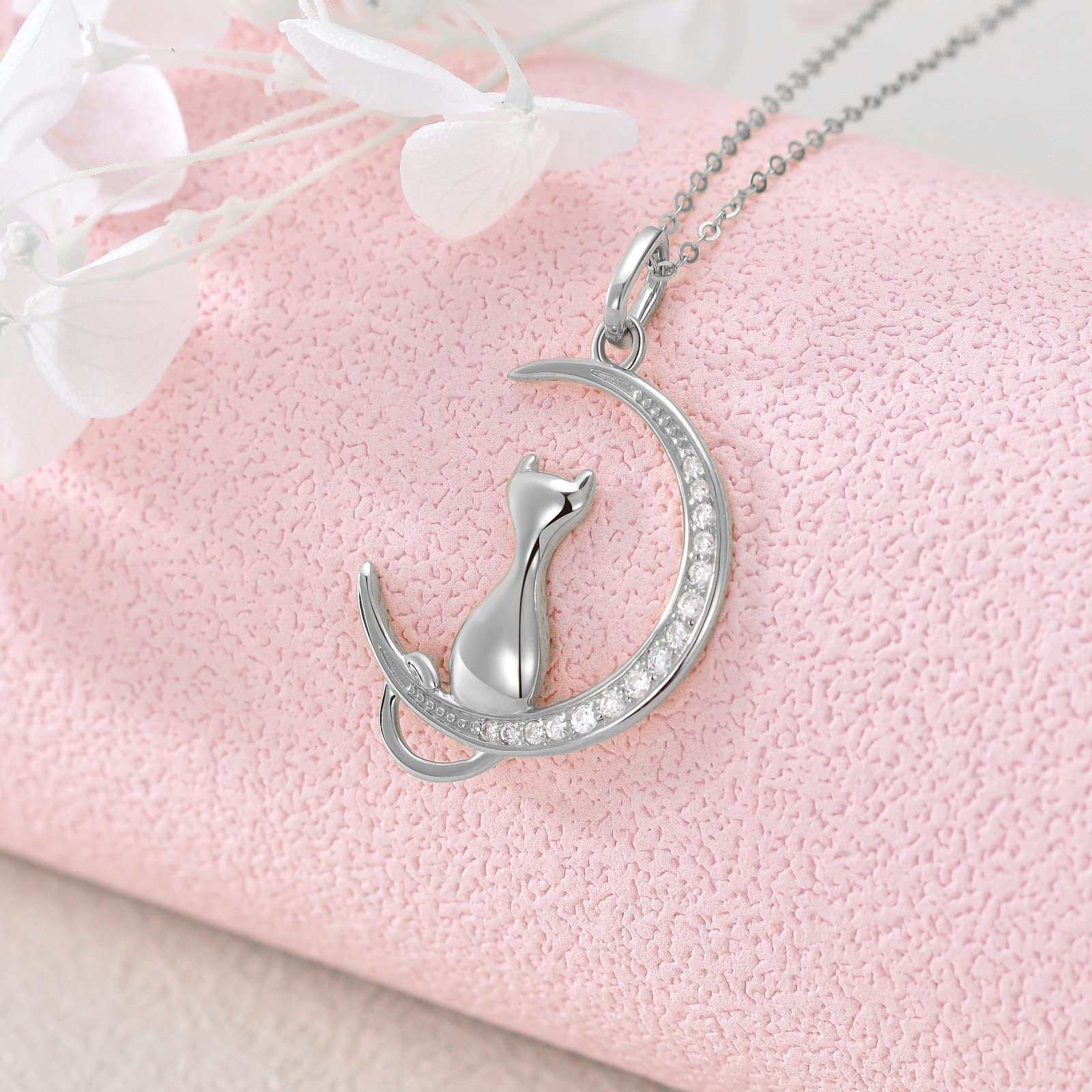 Natural Diamond Infinity Swirl Sterling Silver Heart Pendant Necklace - 18-20 Inch Love Jewelry Gift for Women, Mom, Wife | Perfect for Anniversaries, Valentine's Day & Special Occasions