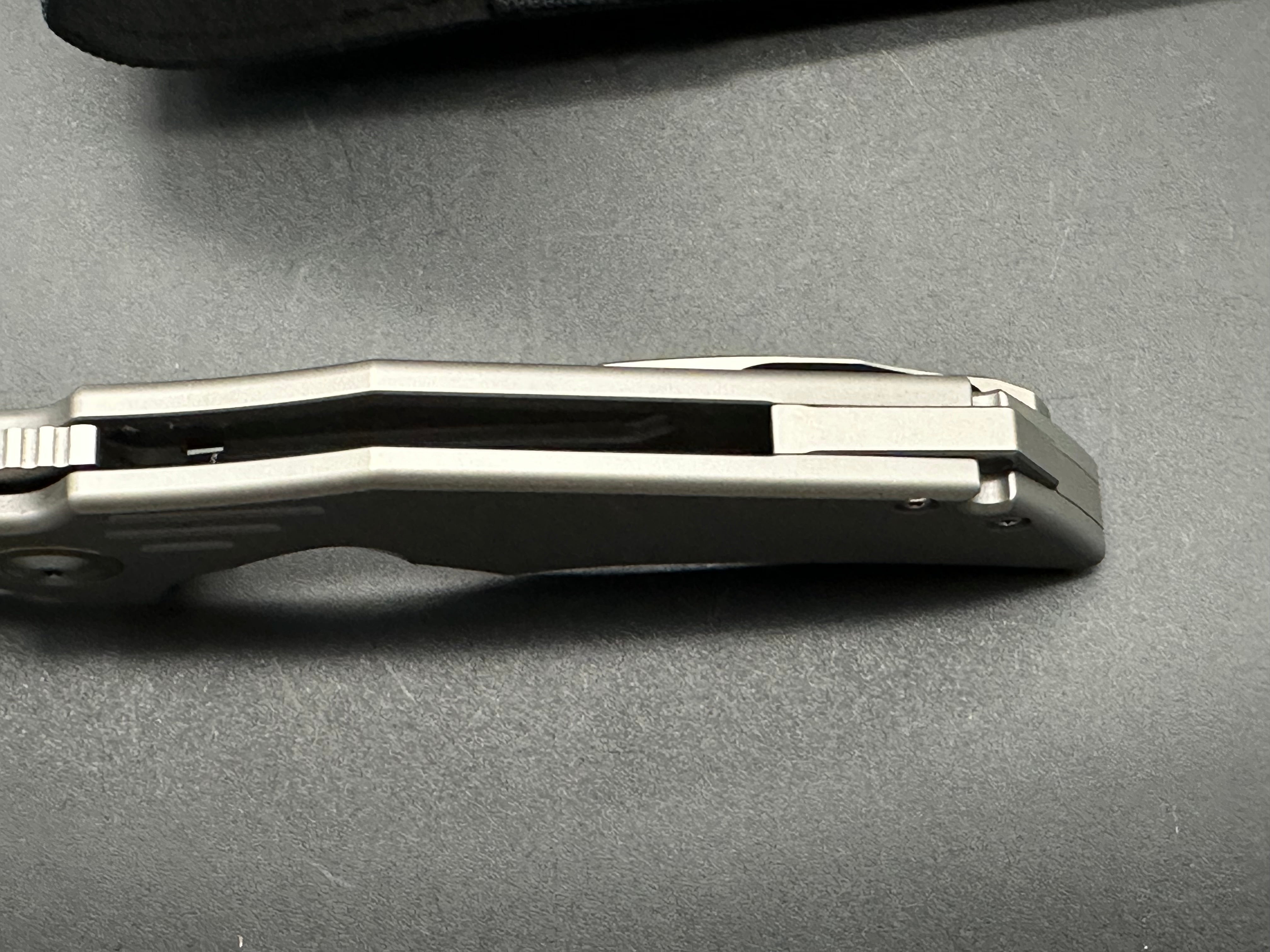 Kansept & Jelly Jerry Delta Silver Titanium Frame Knife - Premium EDC Folding Pocket Knife for Outdoor Camping, Hiking & Everyday Carry