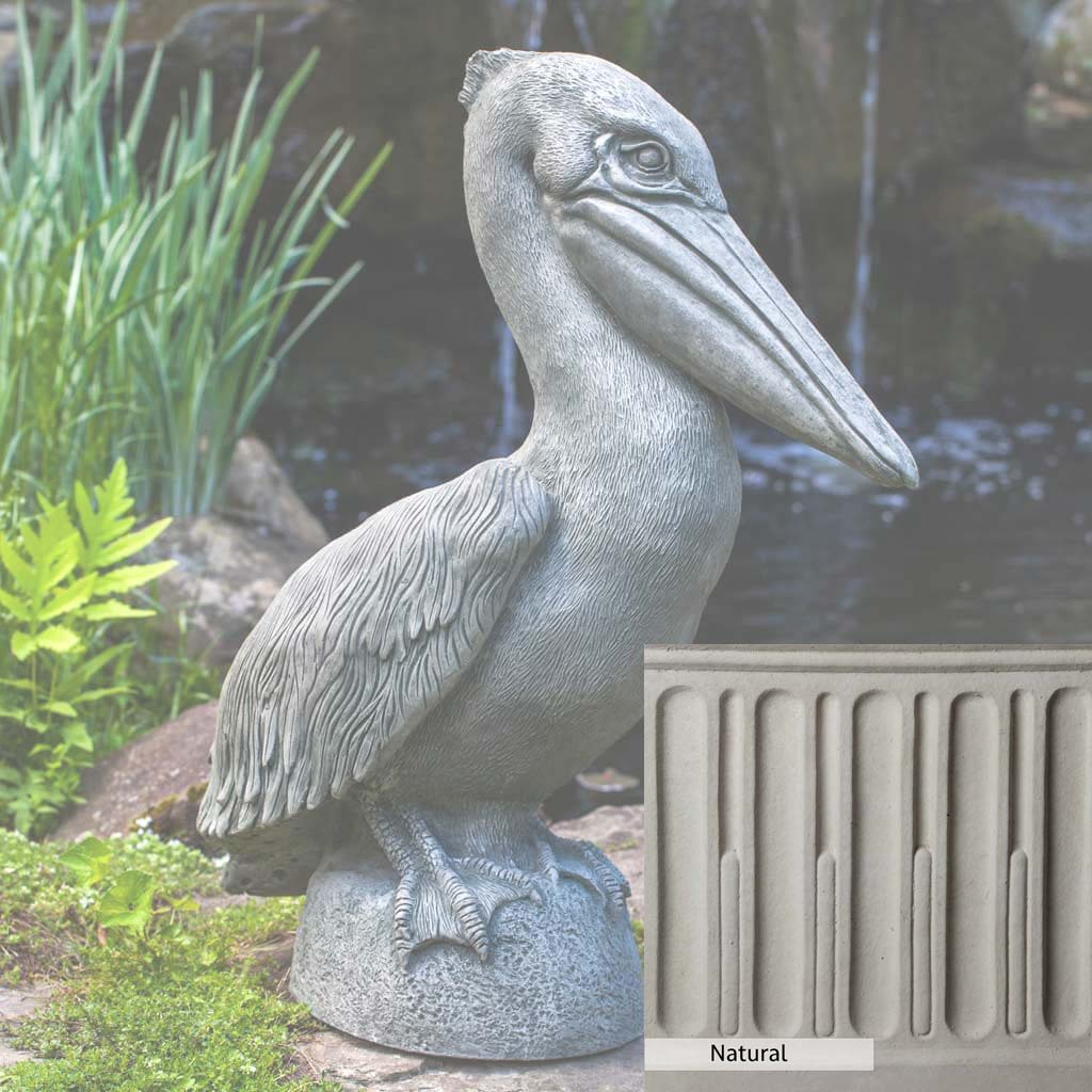 Campania International Pelican Statue - Elegant Outdoor Garden Decor for Patio, Poolside & Coastal Home Decor