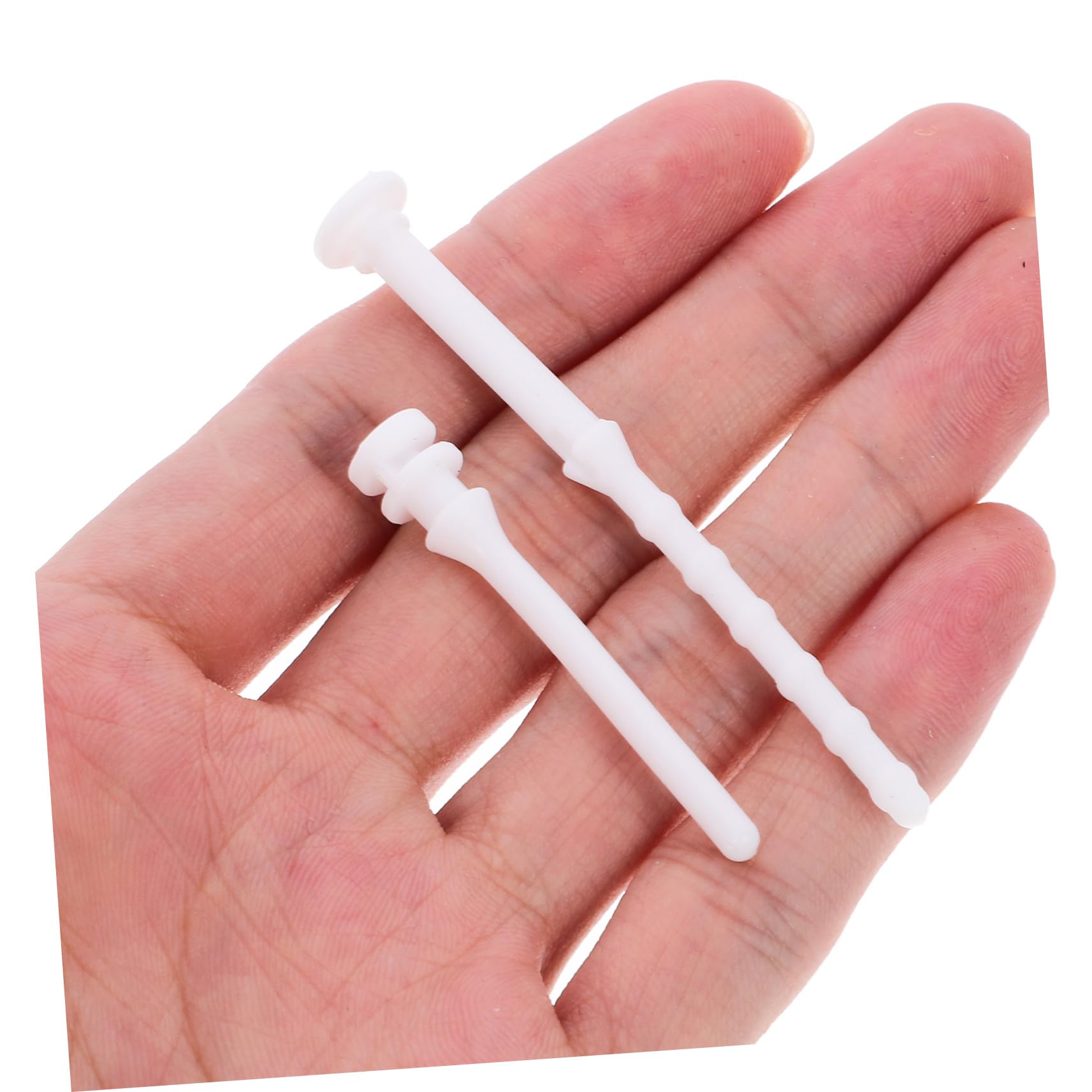 ULTECHNOVO 100 Pcs Computer Case Glue Nails Kit - Rivets, Fan Screws & Shock Absorption Pins for PC Builds - White Silicone Rubber Fasteners for Computer Components & DIY Repairs | Perfect for PC Assembly, Case Modding & Hardware Maintenance