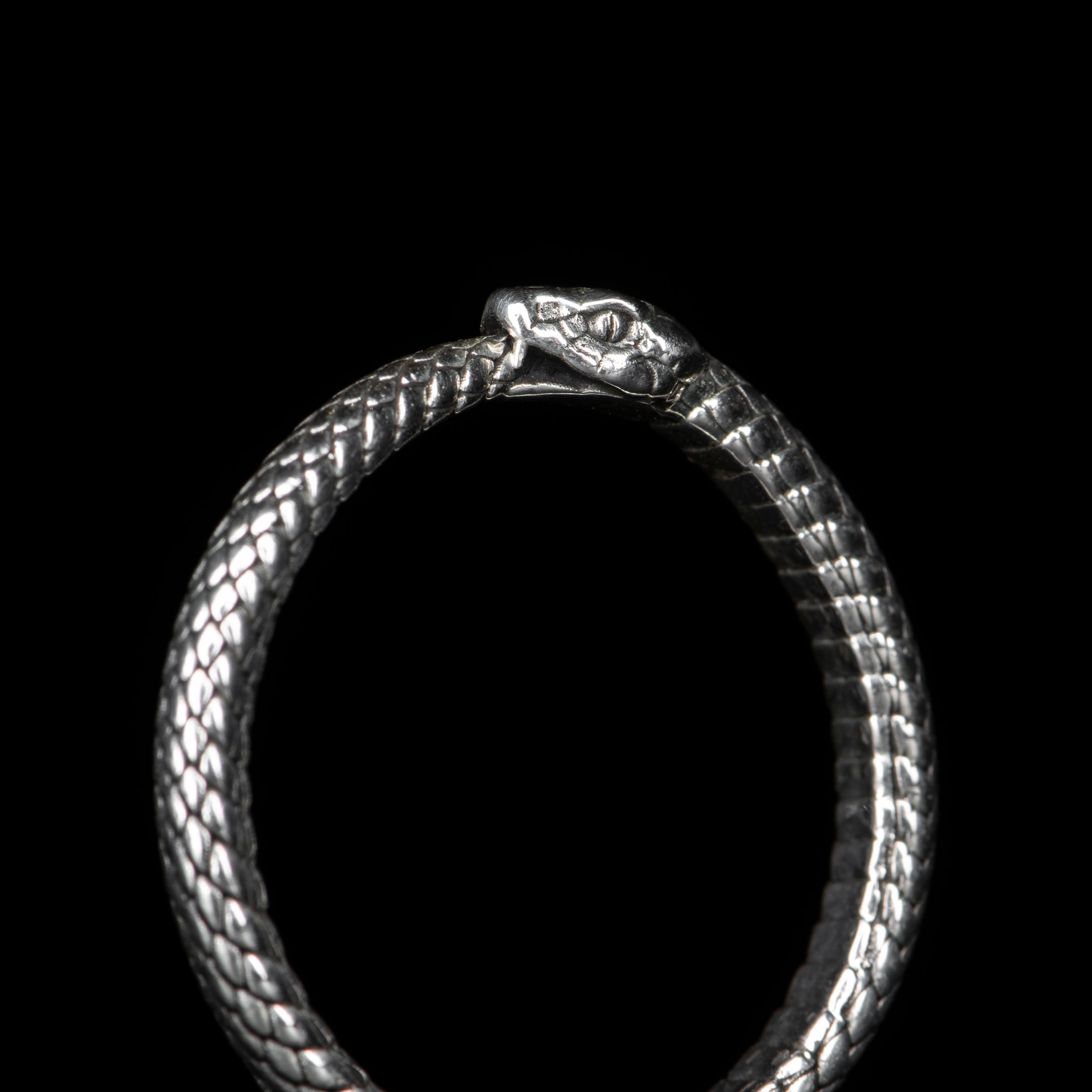 Snake Band Ring - Adjustable Stainless Steel Serpent Jewelry for Men & Women - Perfect for Gothic, Boho, and Everyday Fashion