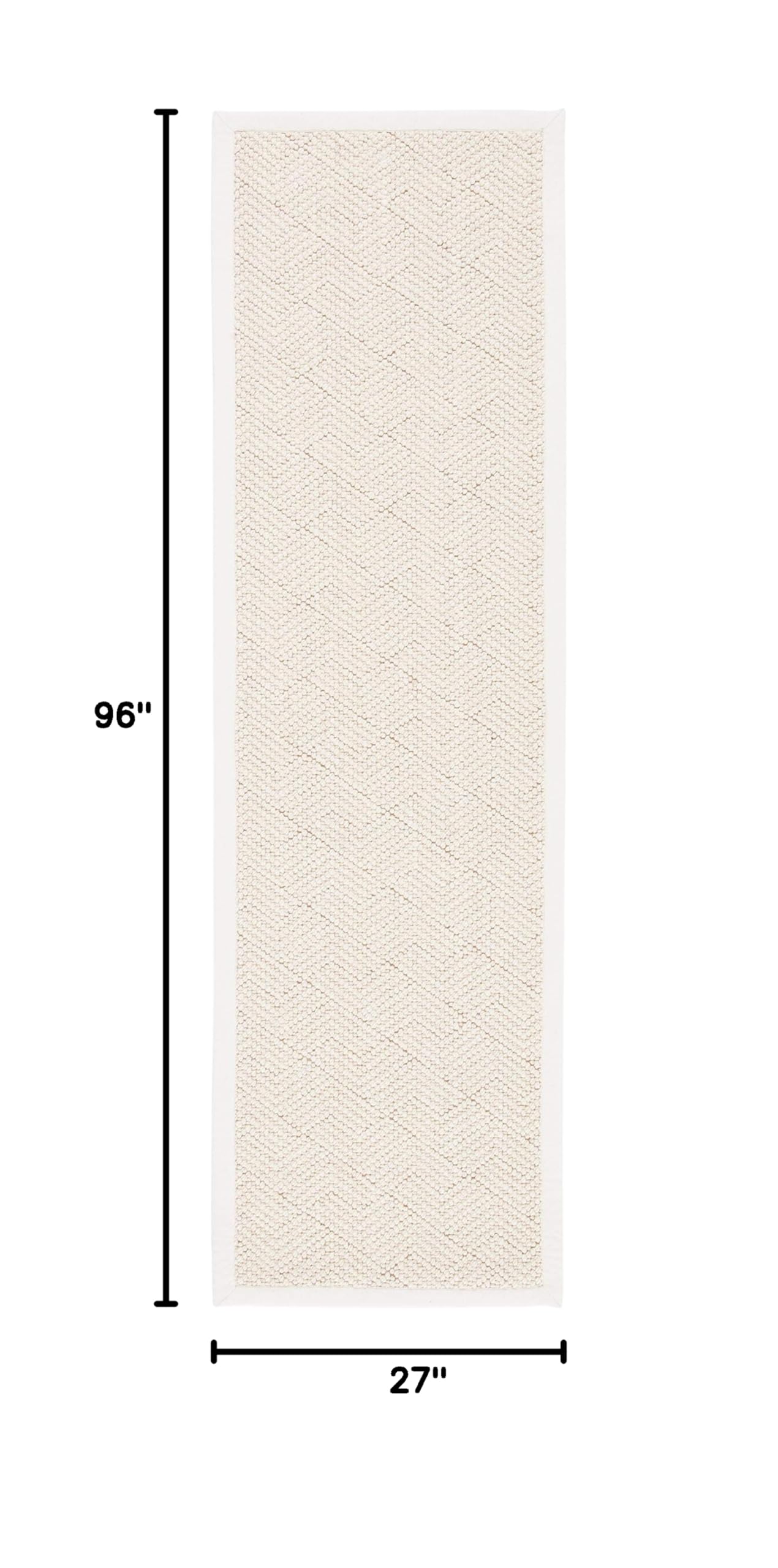SAFAVIEH Handmade Wool & Jute Runner Rug 2'3