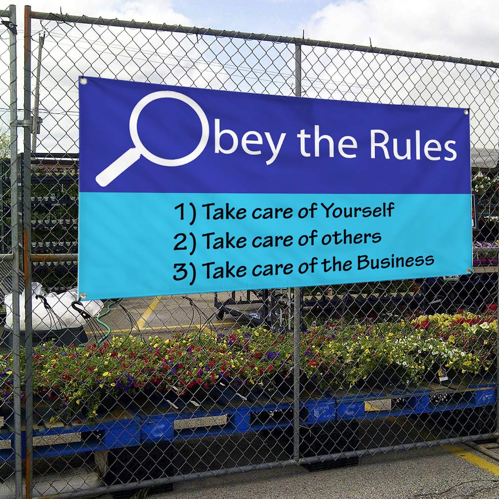 Custom Vinyl Banner - Weatherproof & Durable 48x96 Inches with 8 Grommets for Business, Industrial & Outdoor Use | Perfect for Yard Signs, Construction Sites & Safety Warnings
