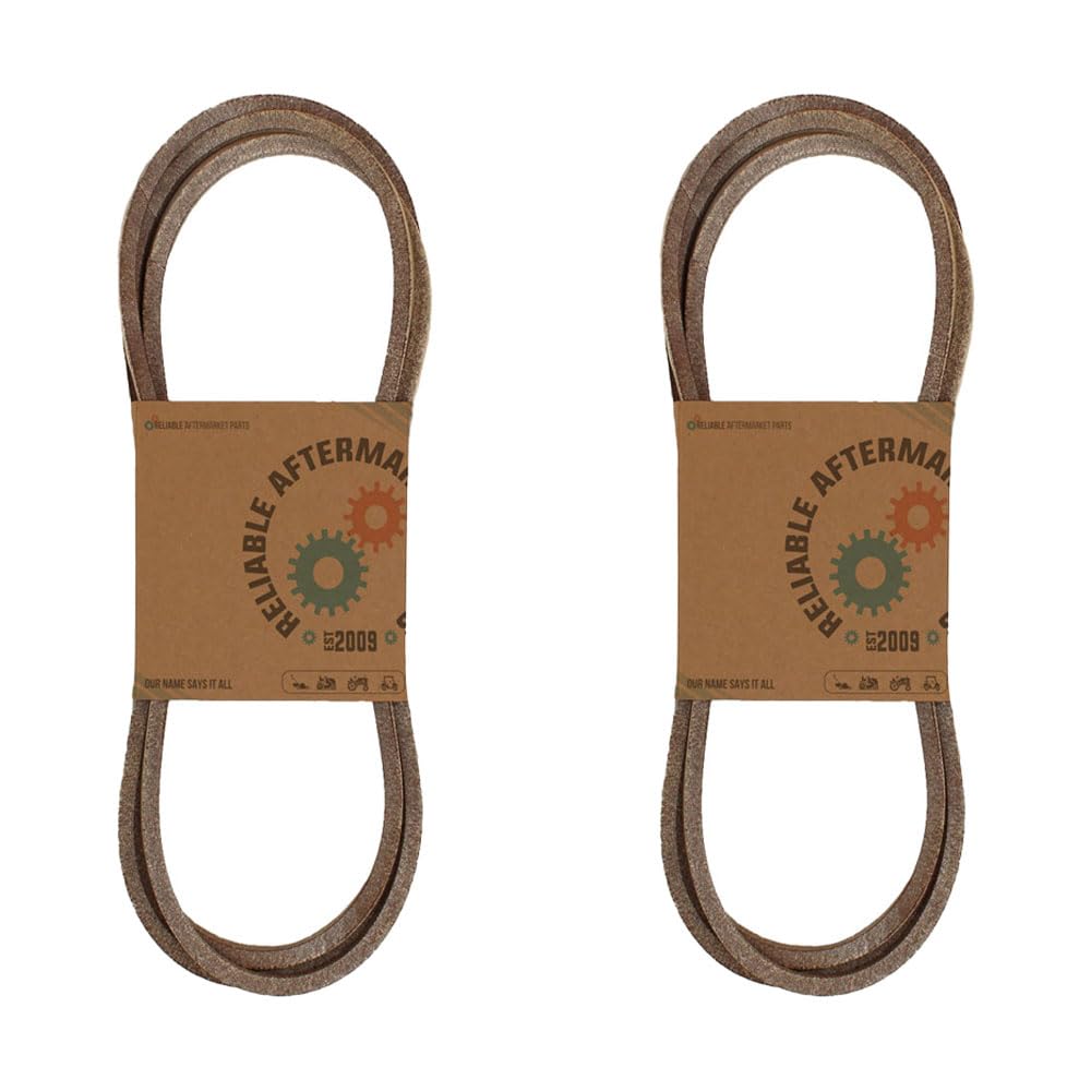 RAParts 2-Pack Replacement Primary Deck Belt for John Deere Lawn Mowers - Perfect for Mowing Large Yards & Professional Landscaping