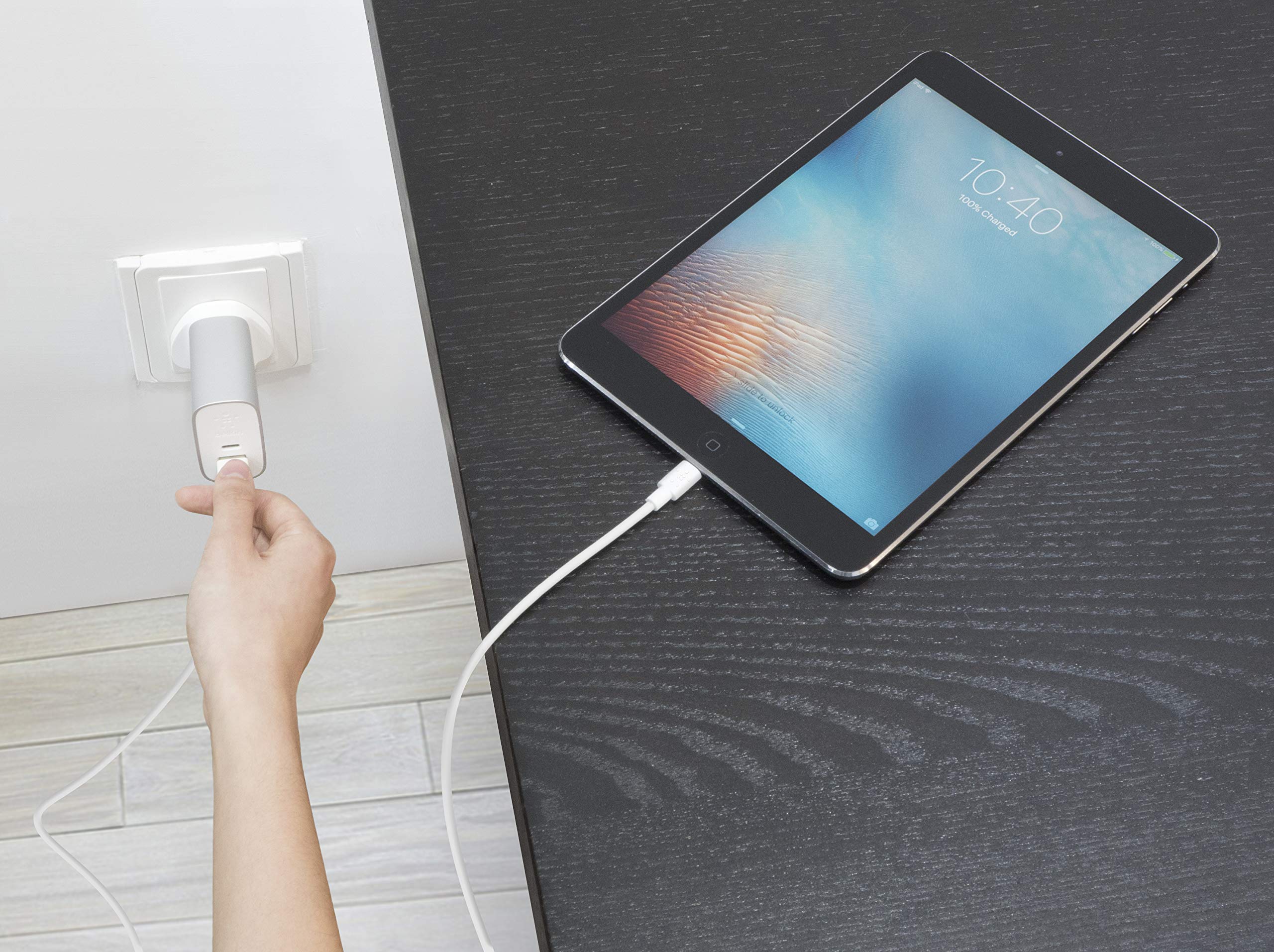 Belkin MFi Certified Lightning to USB Cable - 4ft/1.2m Fast Charging & Sync Cable for iPhone 15/14/13/12/11/XS/XR/X/8/7/6 (White) - Perfect for Home, Office & Travel Charging Needs