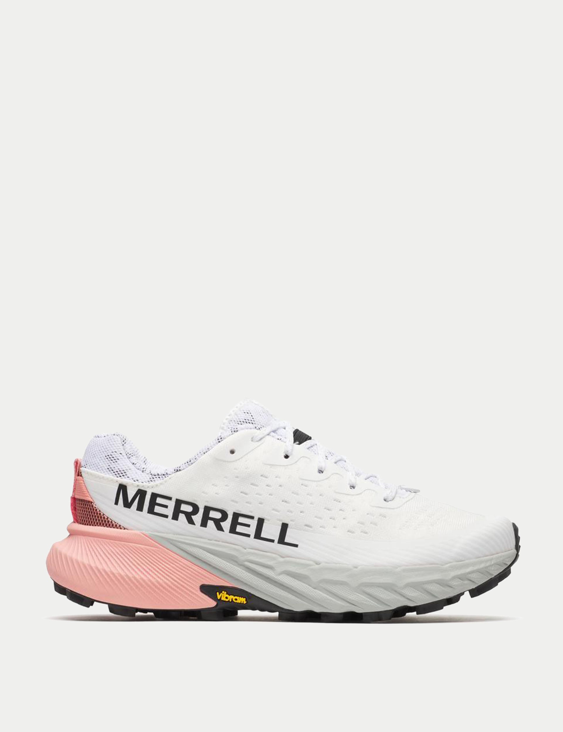 Agility Peak 5 Running Shoes - White/Soft Coral - Lightweight Trail Running & Hiking Shoes for Men & Women - Perfect for Outdoor Adventures & Gym Workouts