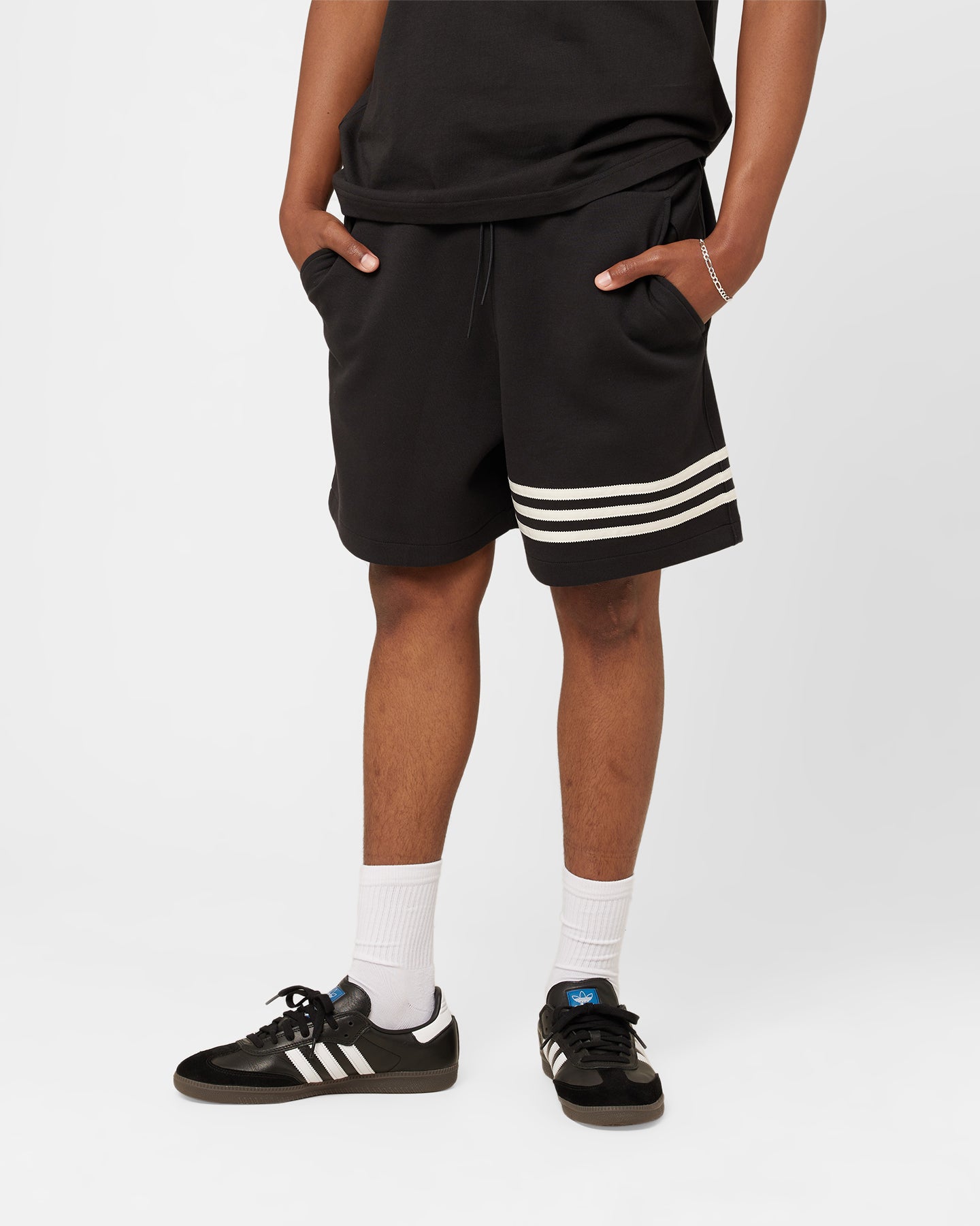 Adidas Adicolor Neuclassics Shorts for Men - Black Athletic Running Shorts - Gym, Workout & Casual Wear