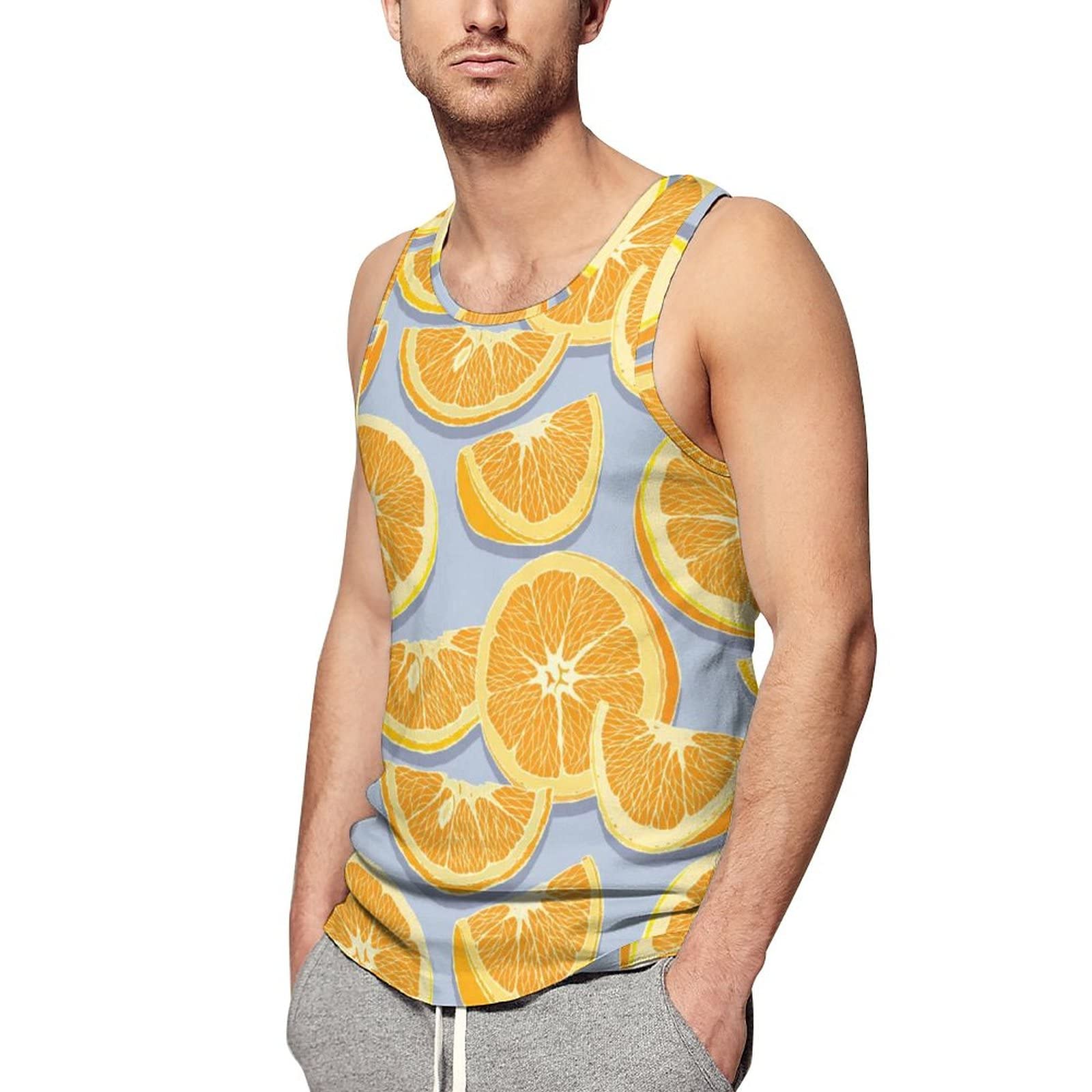 Cool 3D Printed Tank Tops for Men - Graphic Sleeveless Muscle Shirts - Breathable Summer Workout Tops for Gym, Beach & Outdoor Activities