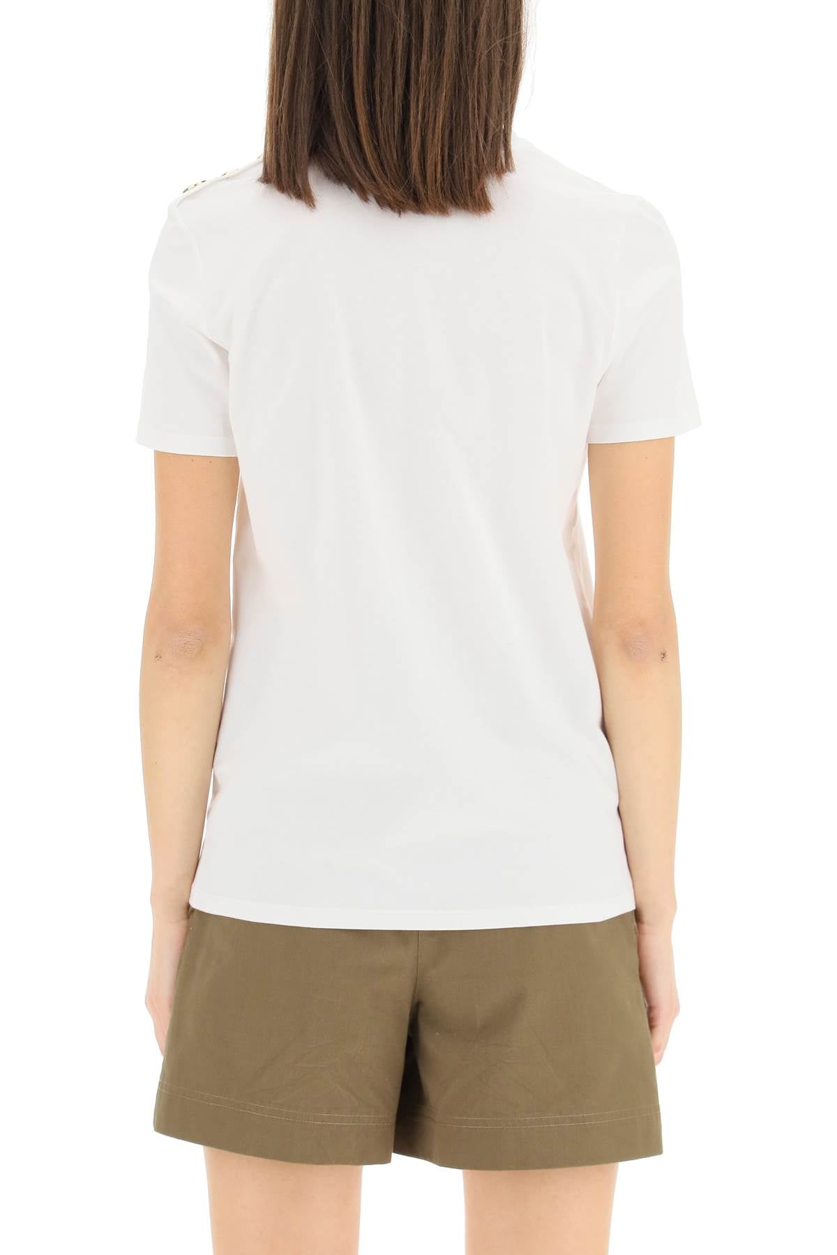 Balmain Logo Button-Up T-Shirt for Men & Women | Stylish Casual & Streetwear Fashion | Perfect for Daily Wear, Parties & Outings