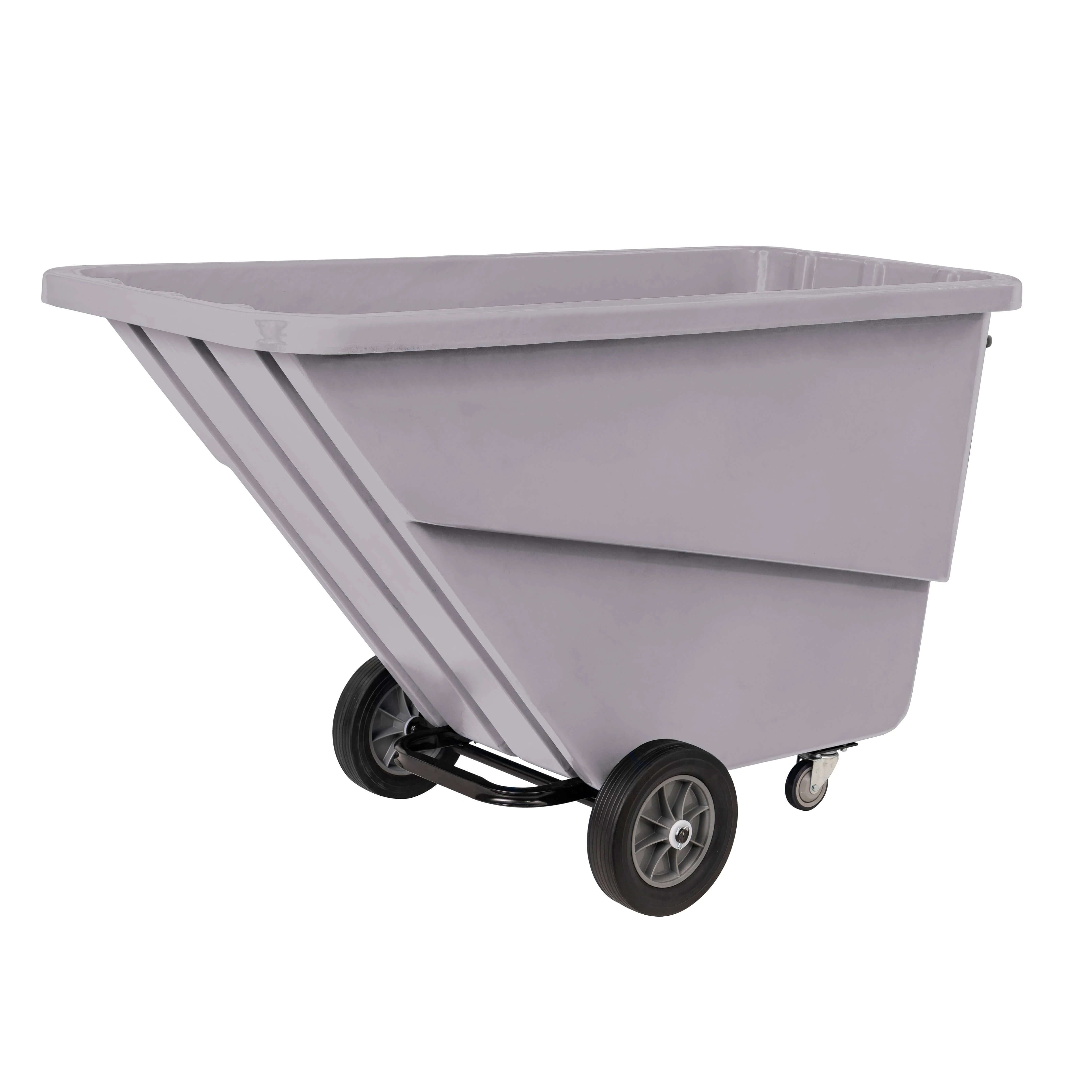 1 Cubic Yard Large Utility Tilt Truck - Heavy Duty 1000 lb Capacity Dump Cart for Gardening, Construction & Yard Work - Perfect for Moving Soil, Mulch, Rocks & Debris