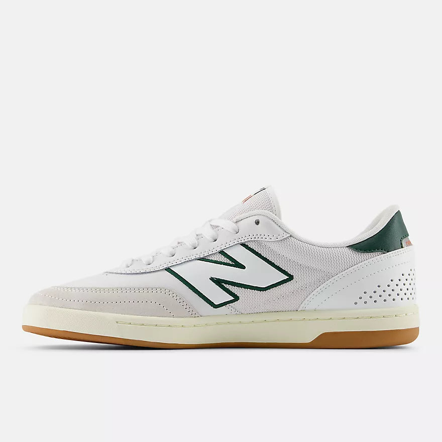 New Balance Numeric 440 V2 Skateboarding Shoes - White/Green (NM440WGR) | Durable & Comfortable for Street Skating & Casual Wear