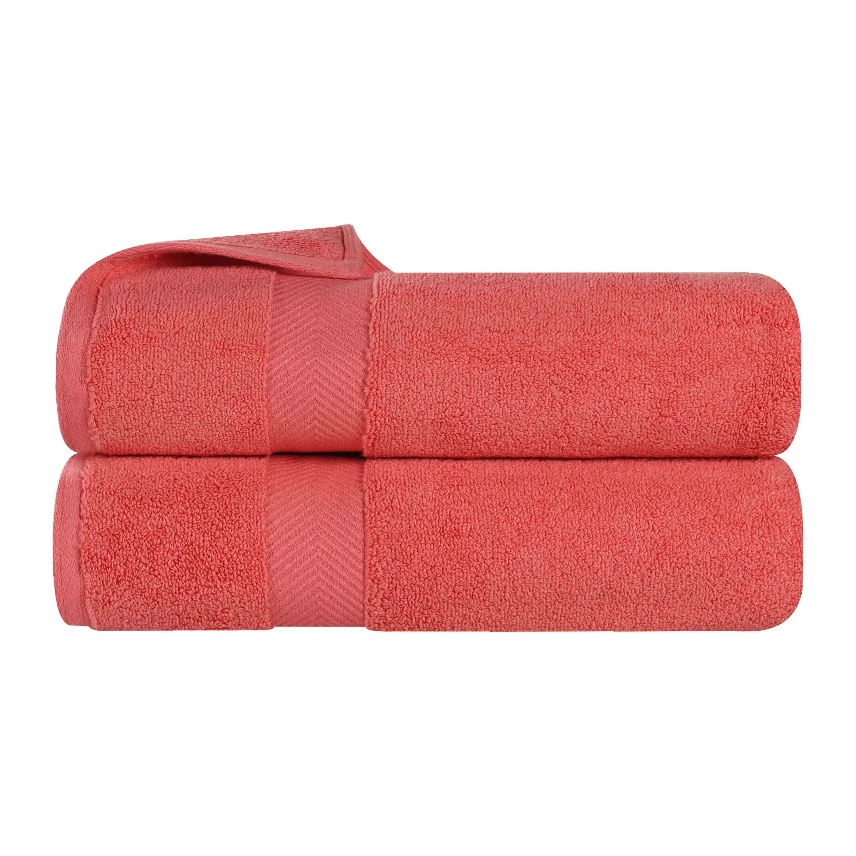 Premium Zero Twist Cotton 2-Piece Bath Towel Set - Ultra Soft & Absorbent - Perfect for Spa, Bathroom & Beach Use