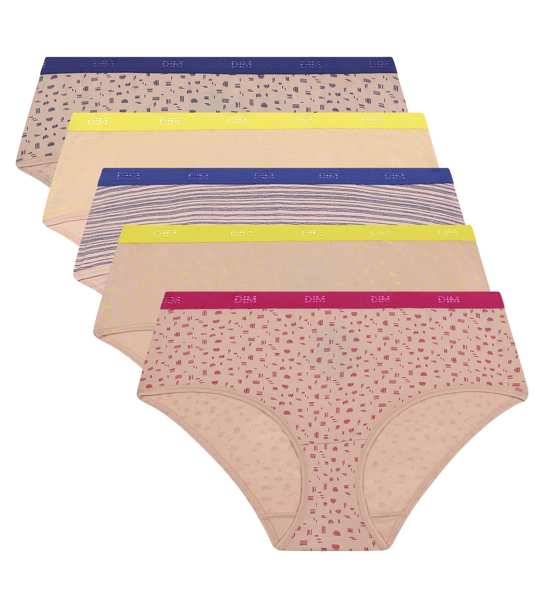 5 Pack Women's Cotton Stretch Underwear with Rose Print - Soft Breathable Panties for Everyday Comfort, Sleep & Lounge Wear