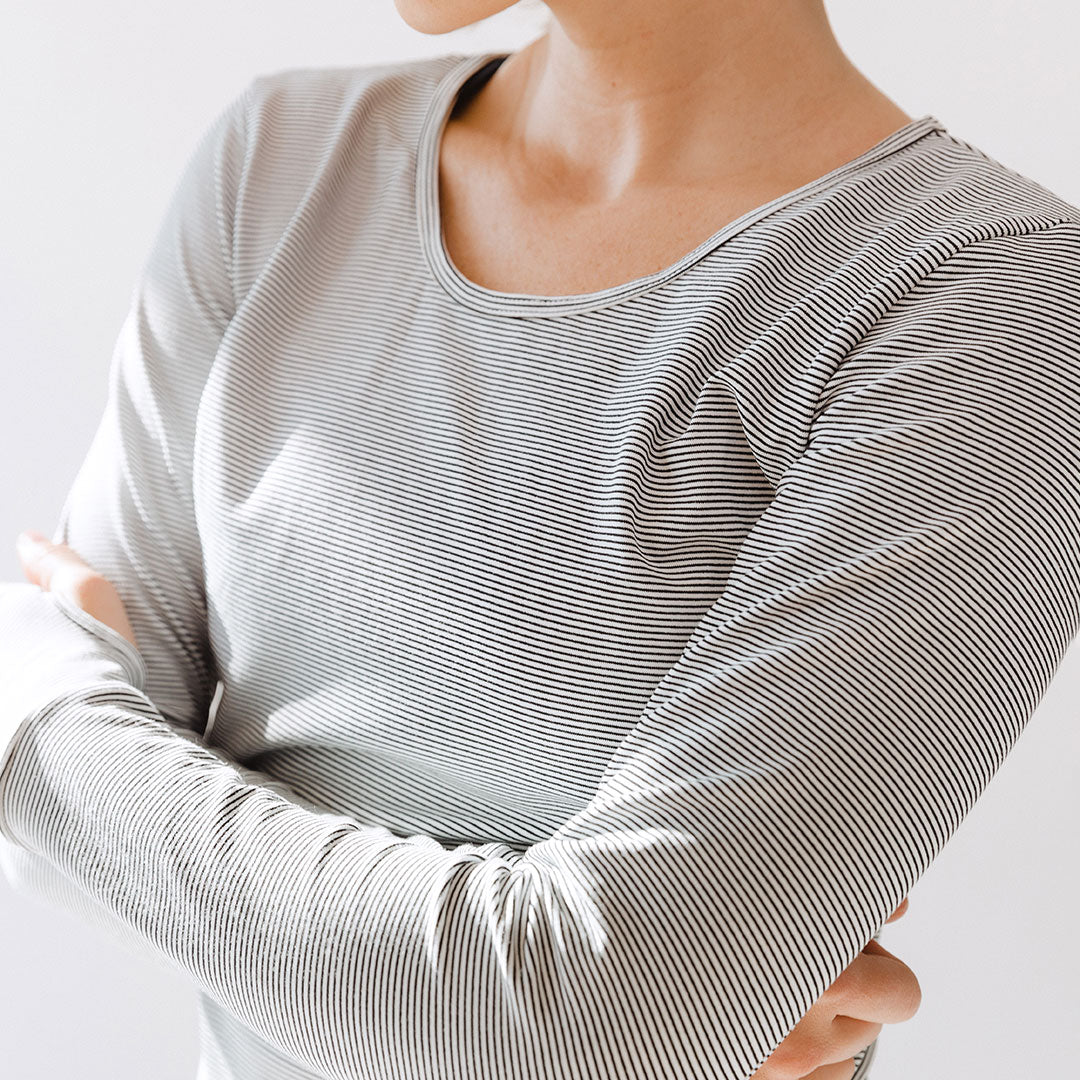 Go Long Crew Neck Sweater - Soft Striped Knit Pullover for Women | Cozy Casual Wear for Fall & Winter | Perfect for Layering, Office & Weekend Outfits